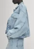 India Light Blue Denim Jacket sold by Alohas