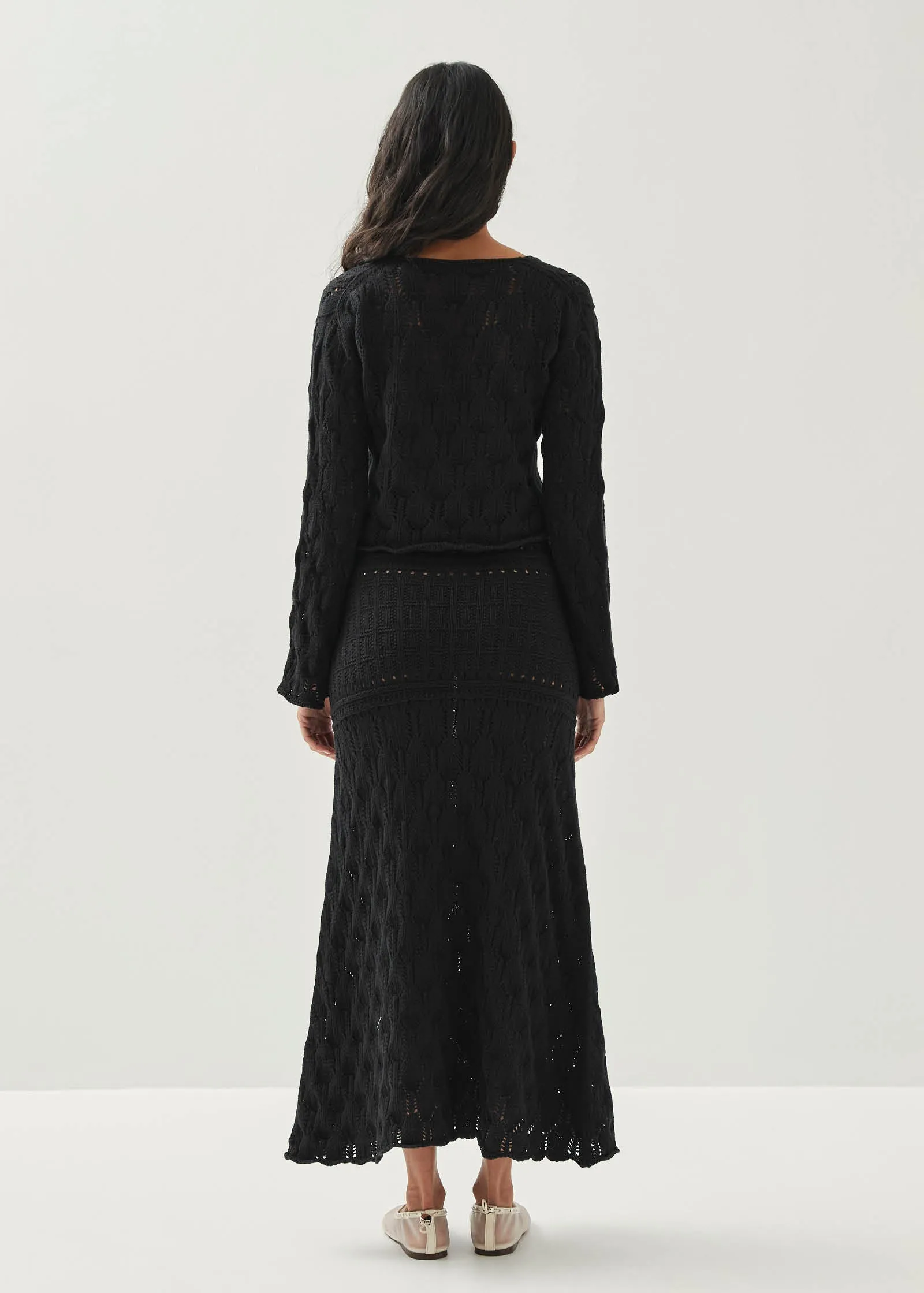 Neli Black Tricot Sweater sold by Alohas product image thumbnail 2