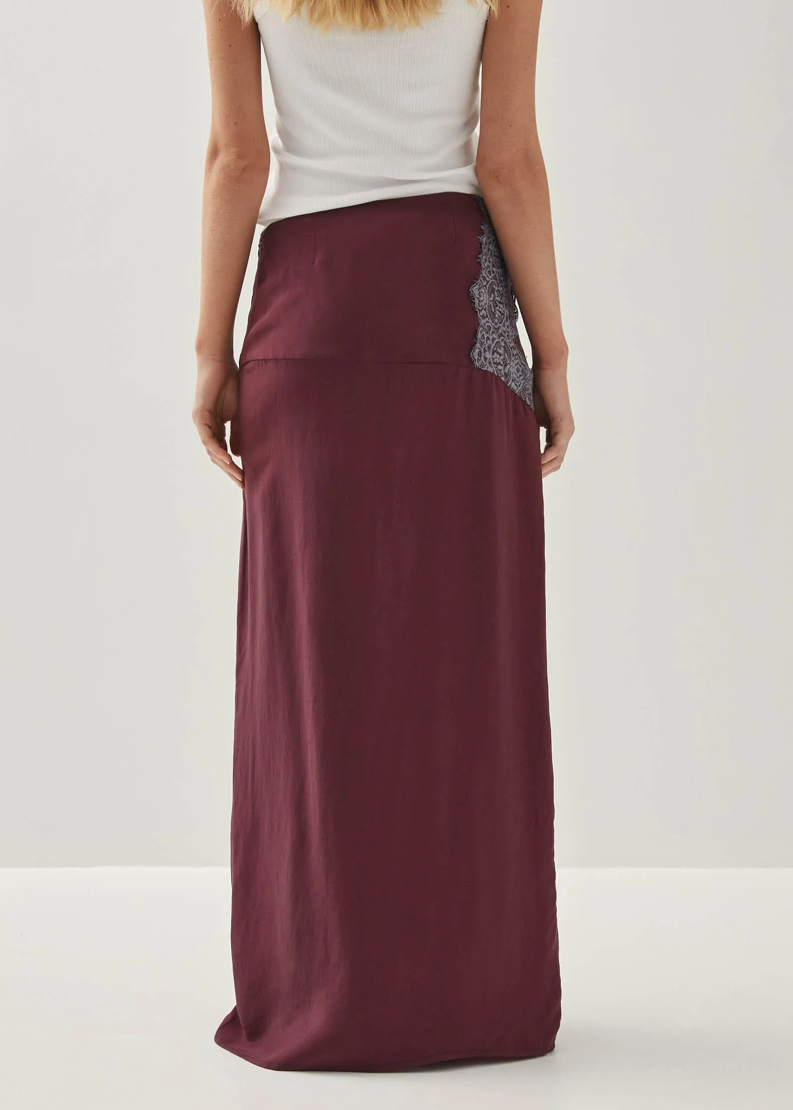 Nusa Burgundy Skirt sold by Alohas product image thumbnail 5