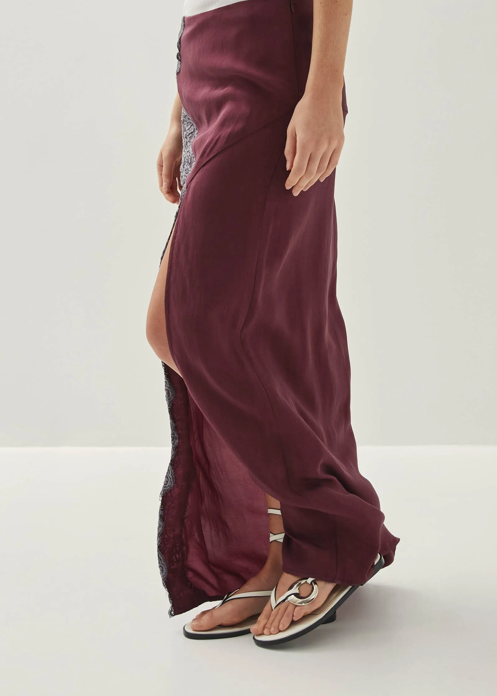 Nusa Burgundy Skirt sold by Alohas product image thumbnail 2