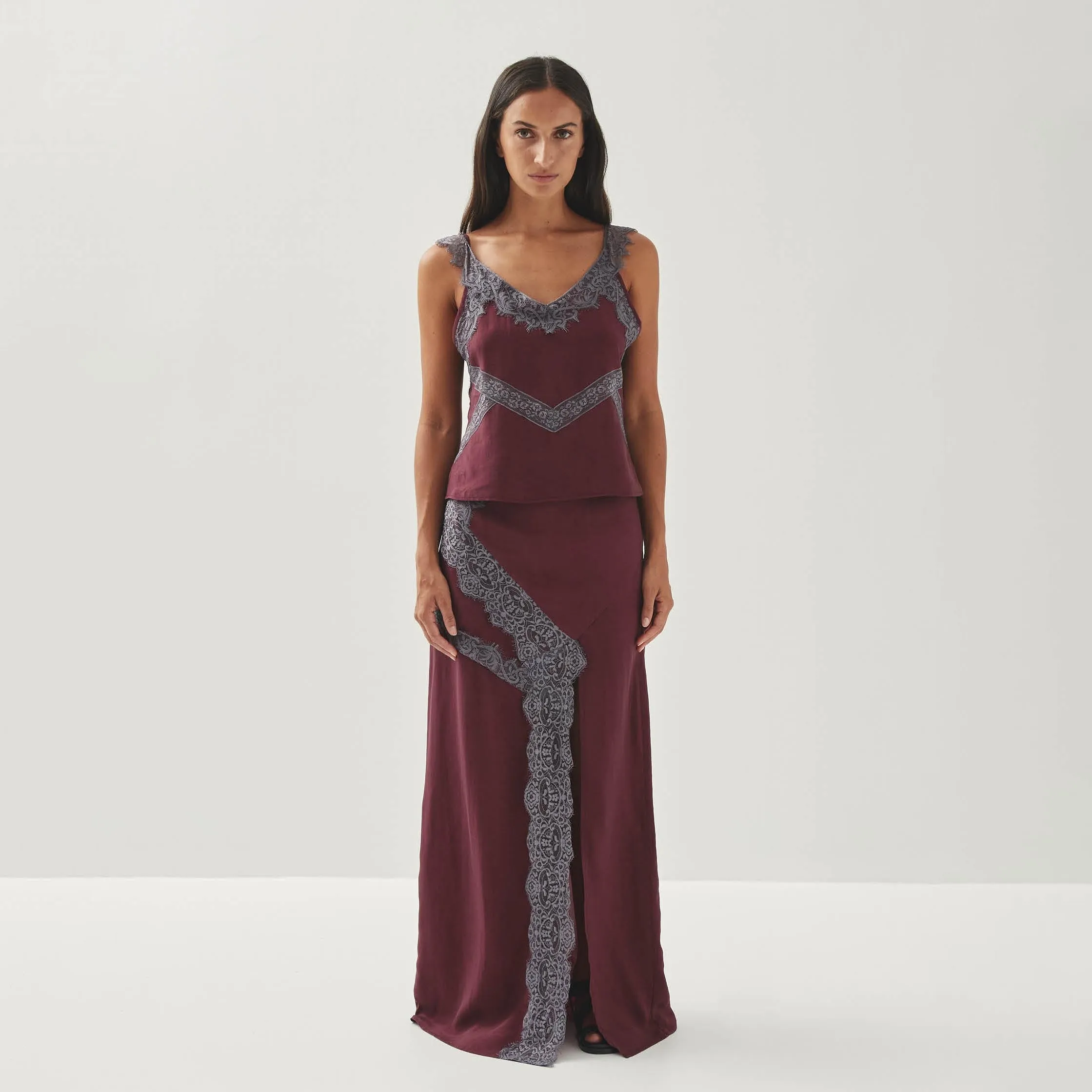 Hebe Burgundy Top sold by Alohas product image thumbnail 3