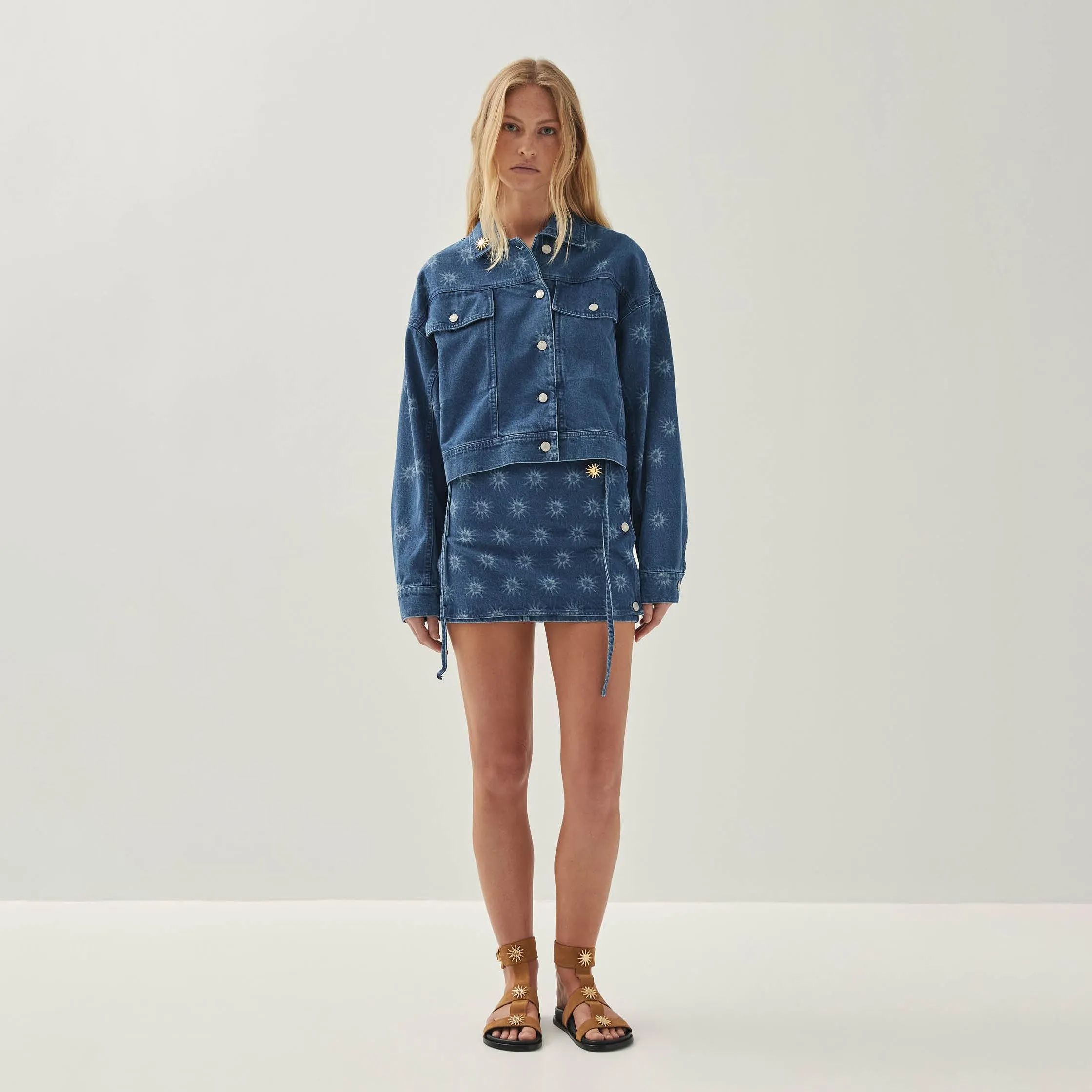 Hada Deep Blue Denim Skirt sold by Alohas product image thumbnail 3