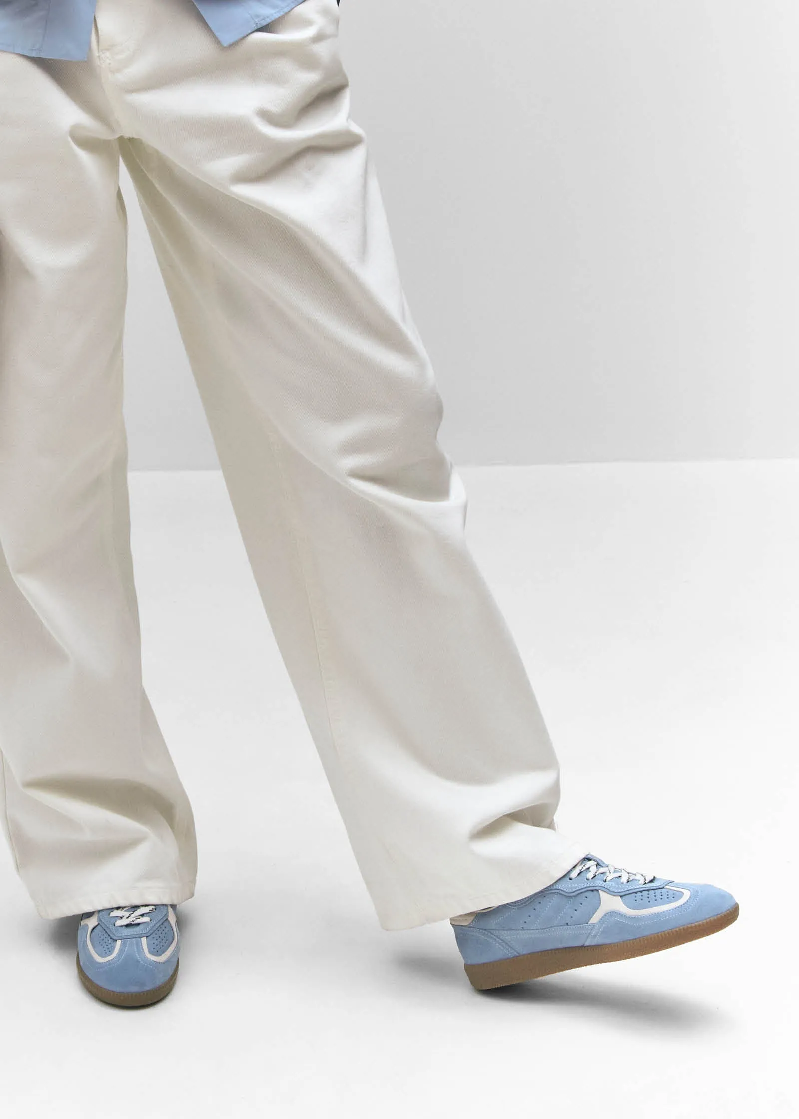 Tb.490 Rife Cornflower Blue Cream Leather Sneakers sold by Alohas product image thumbnail 2