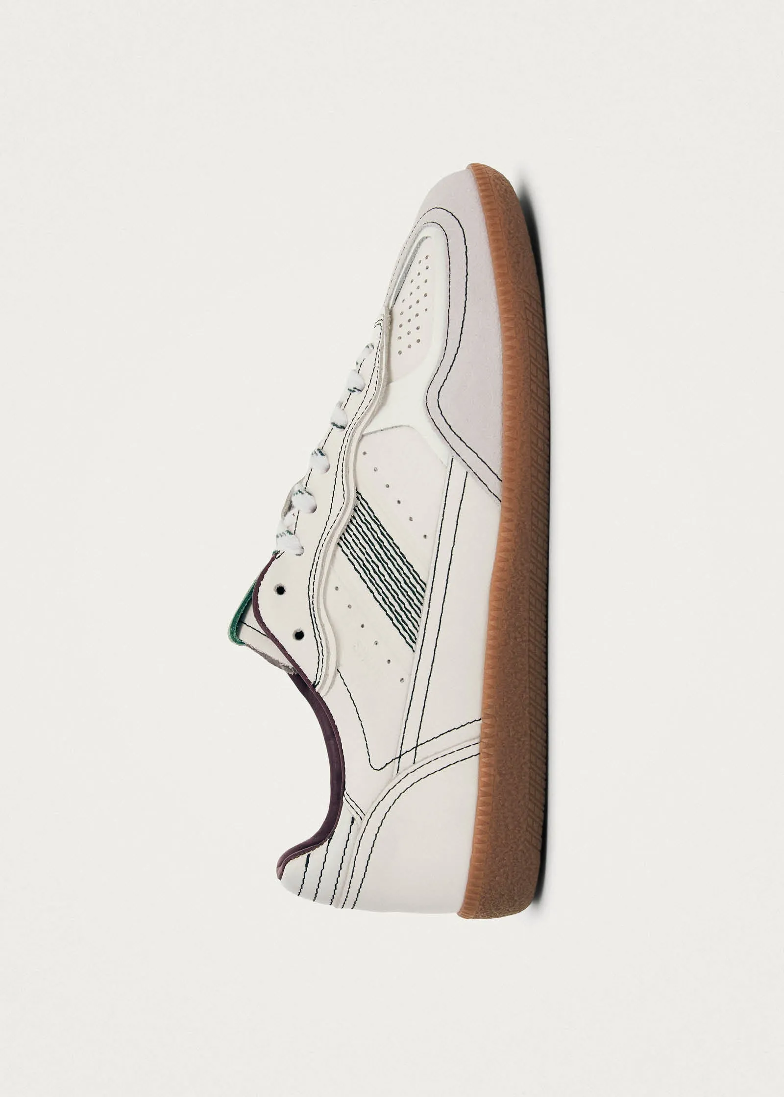 Tb.490 White Purple Green Leather Sneakers sold by Alohas product image thumbnail 4