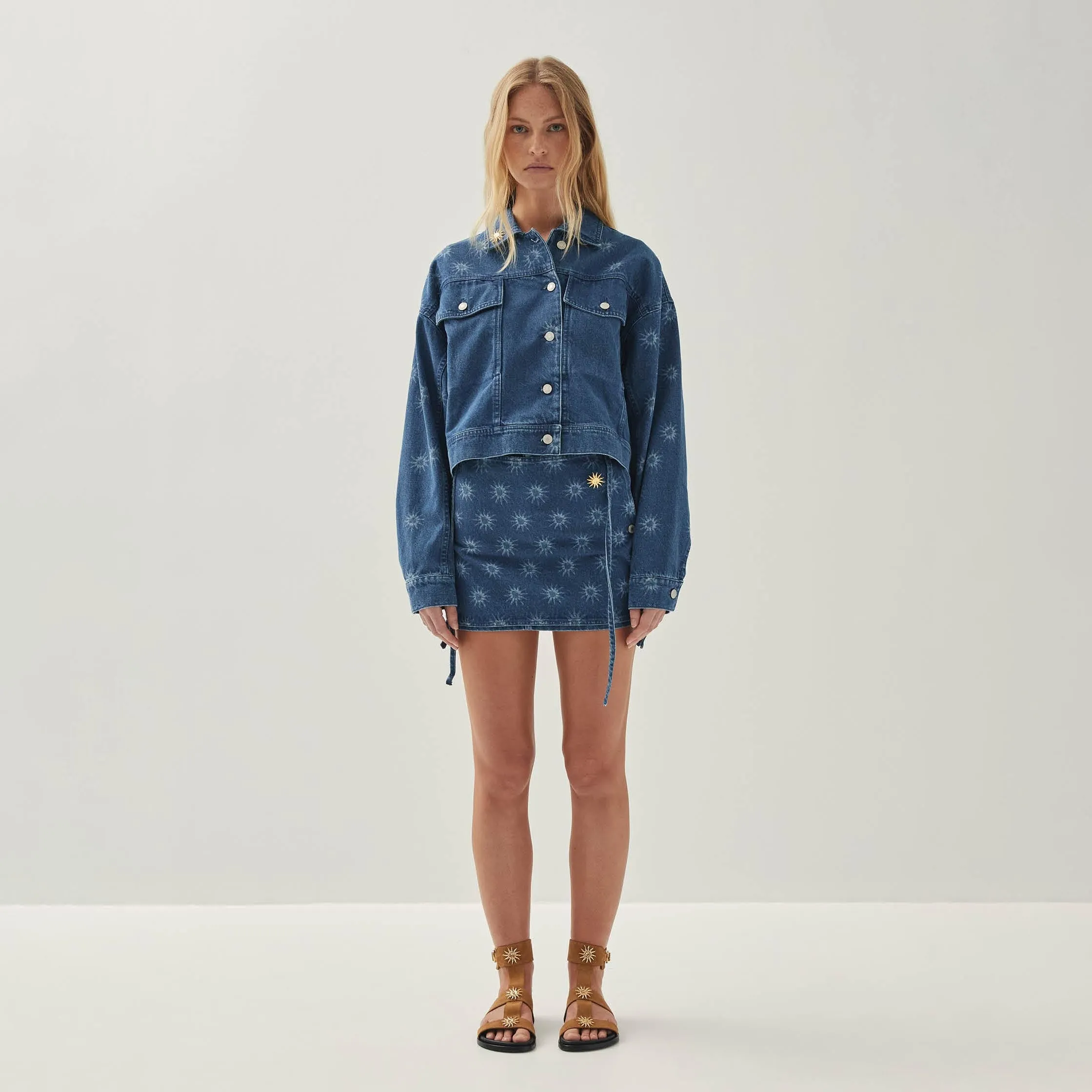 India Deep Blue Denim Jacket sold by Alohas product image thumbnail 3