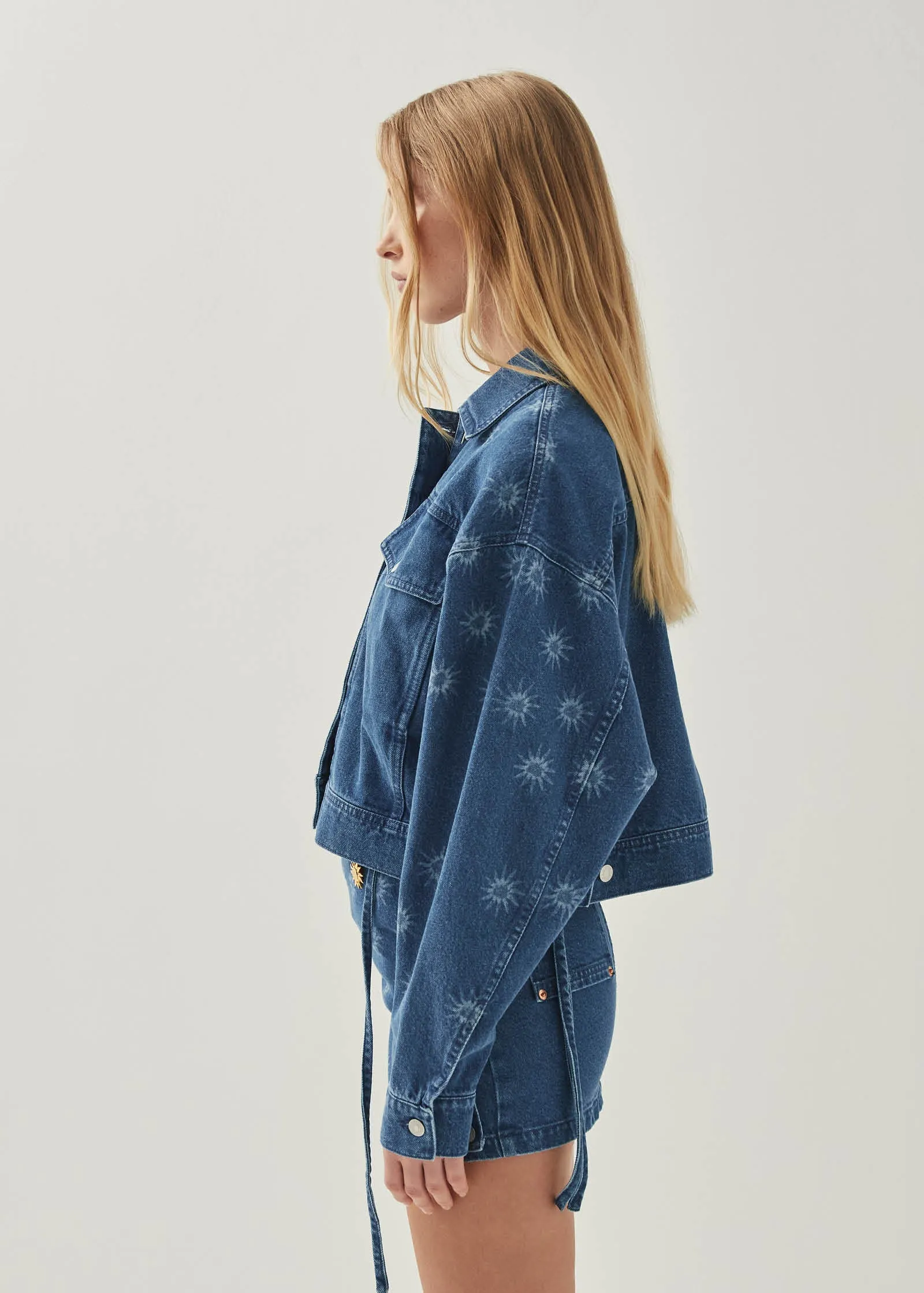 India Deep Blue Denim Jacket sold by Alohas product image thumbnail 5