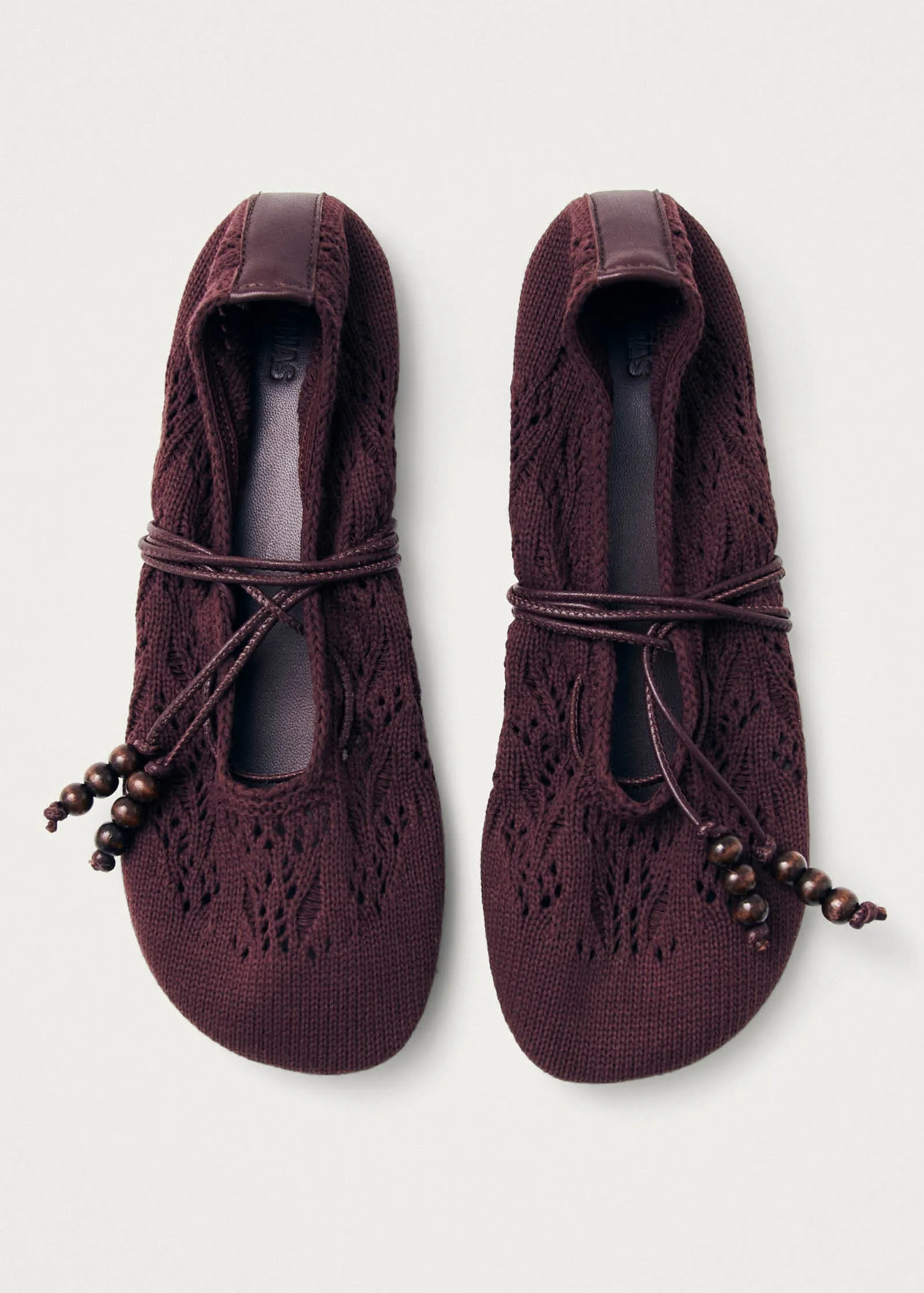 Rosemary Crochet Burgundy Ballet Flats sold by Alohas product image thumbnail 2