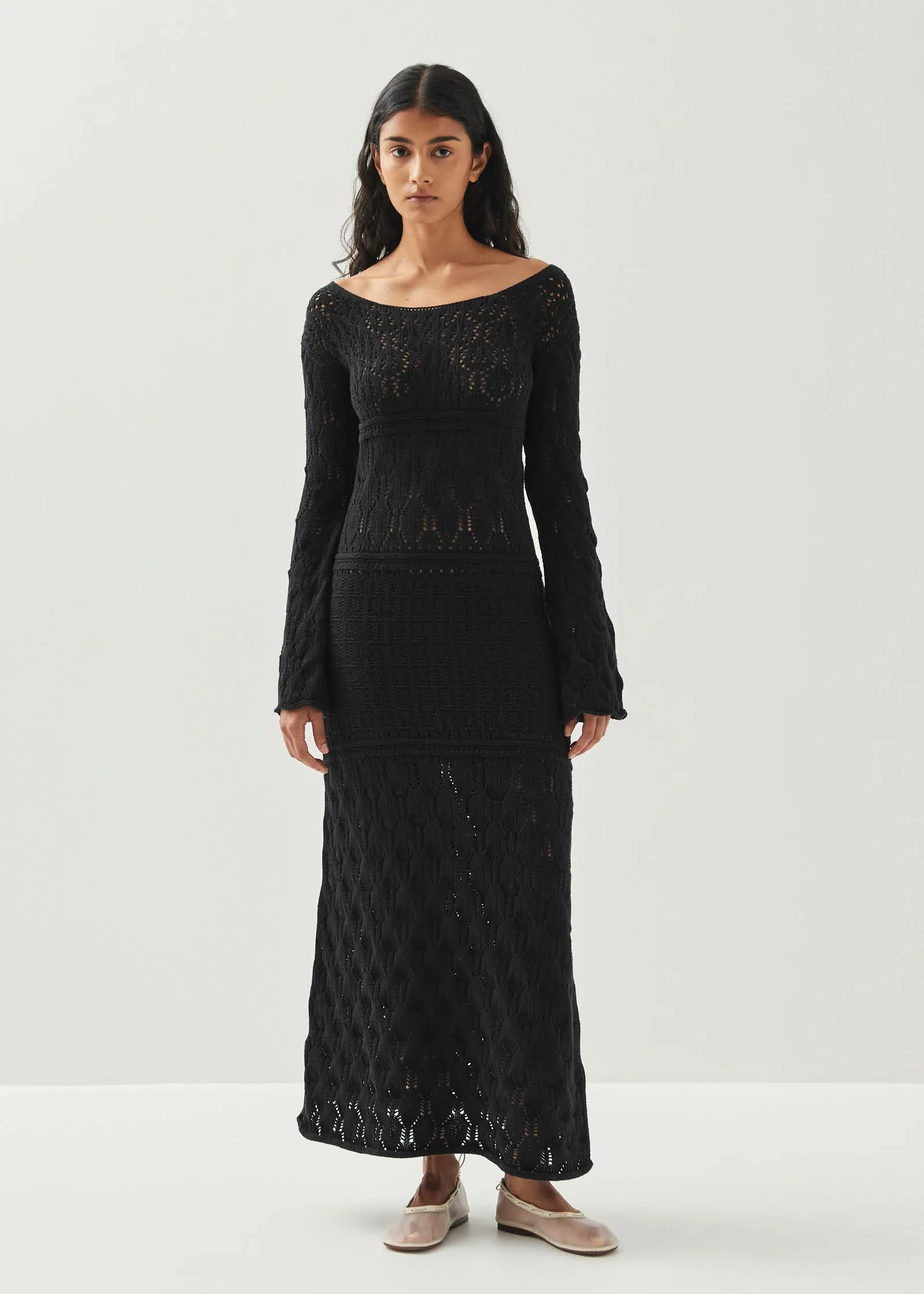 Show Black Tricot Dress sold by Alohas