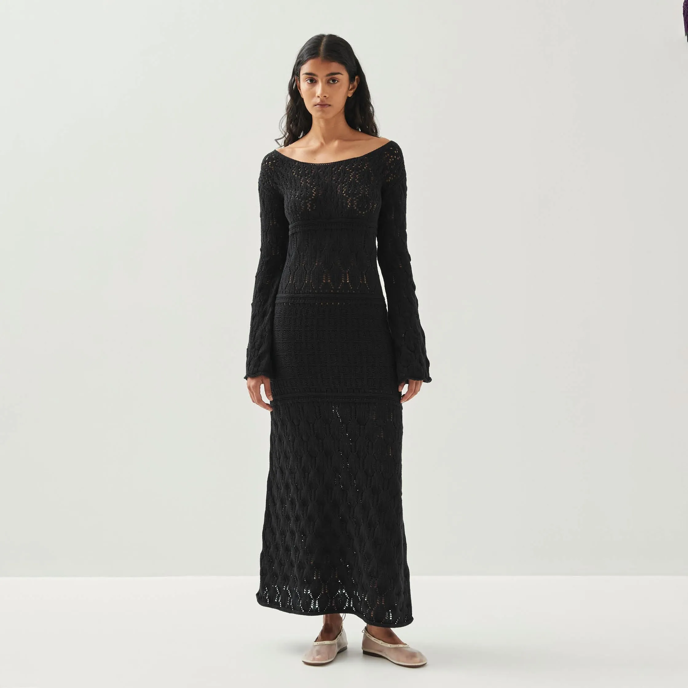 Show Black Tricot Dress sold by Alohas product image thumbnail 3