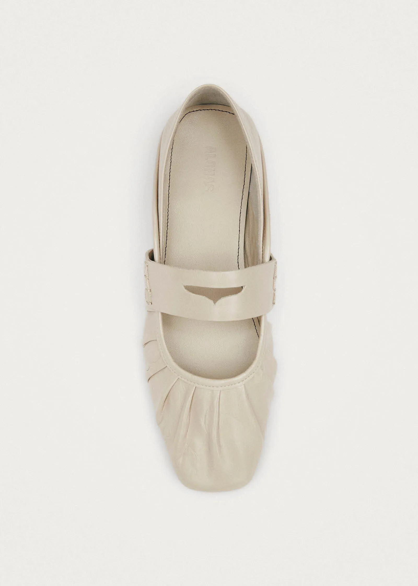Bargo Cream Leather Ballet Flats sold by Alohas product image thumbnail 5