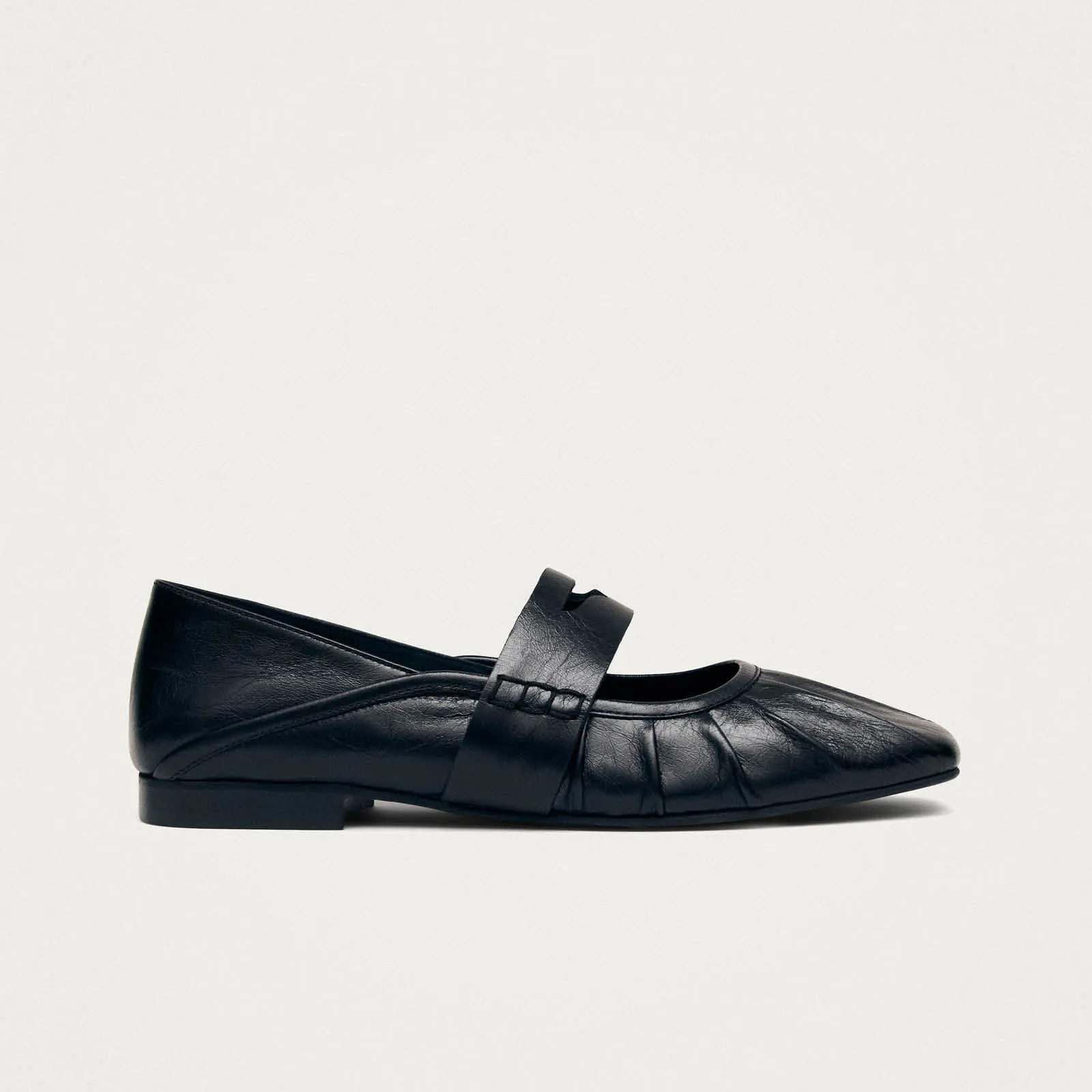 Bargo Black Leather Ballet Flats sold by Alohas product image thumbnail 3