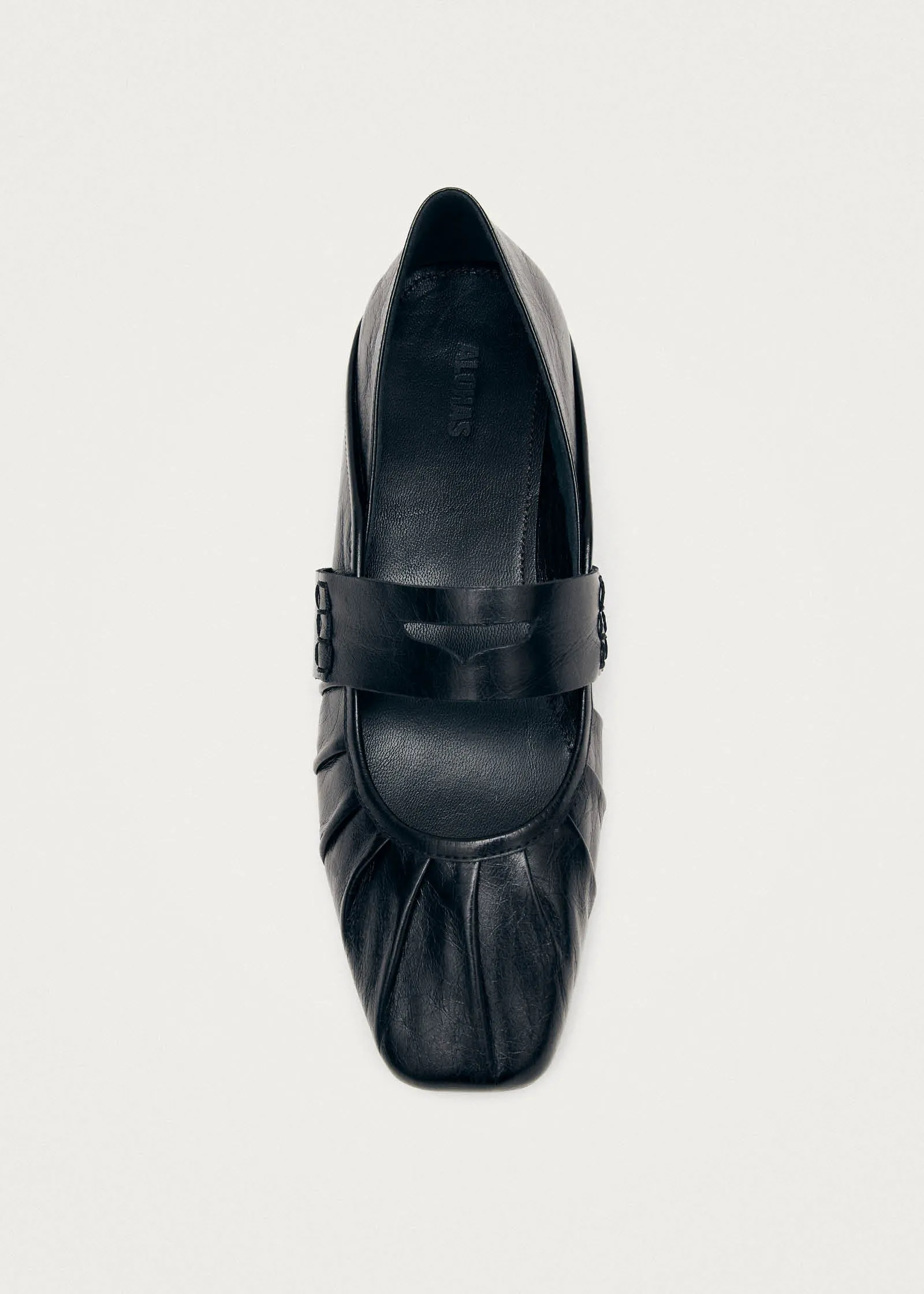 Bargo Black Leather Ballet Flats sold by Alohas product image thumbnail 5