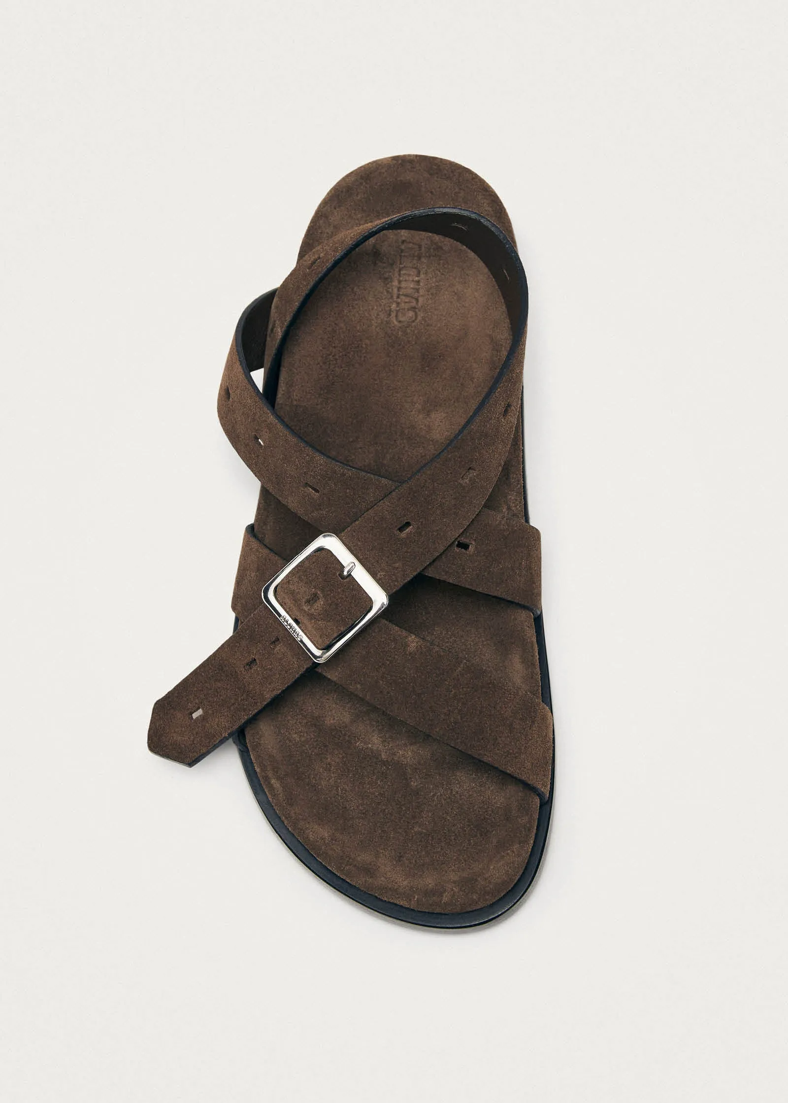 Broome Suede Brown Leather Sandals sold by Alohas product image thumbnail 5