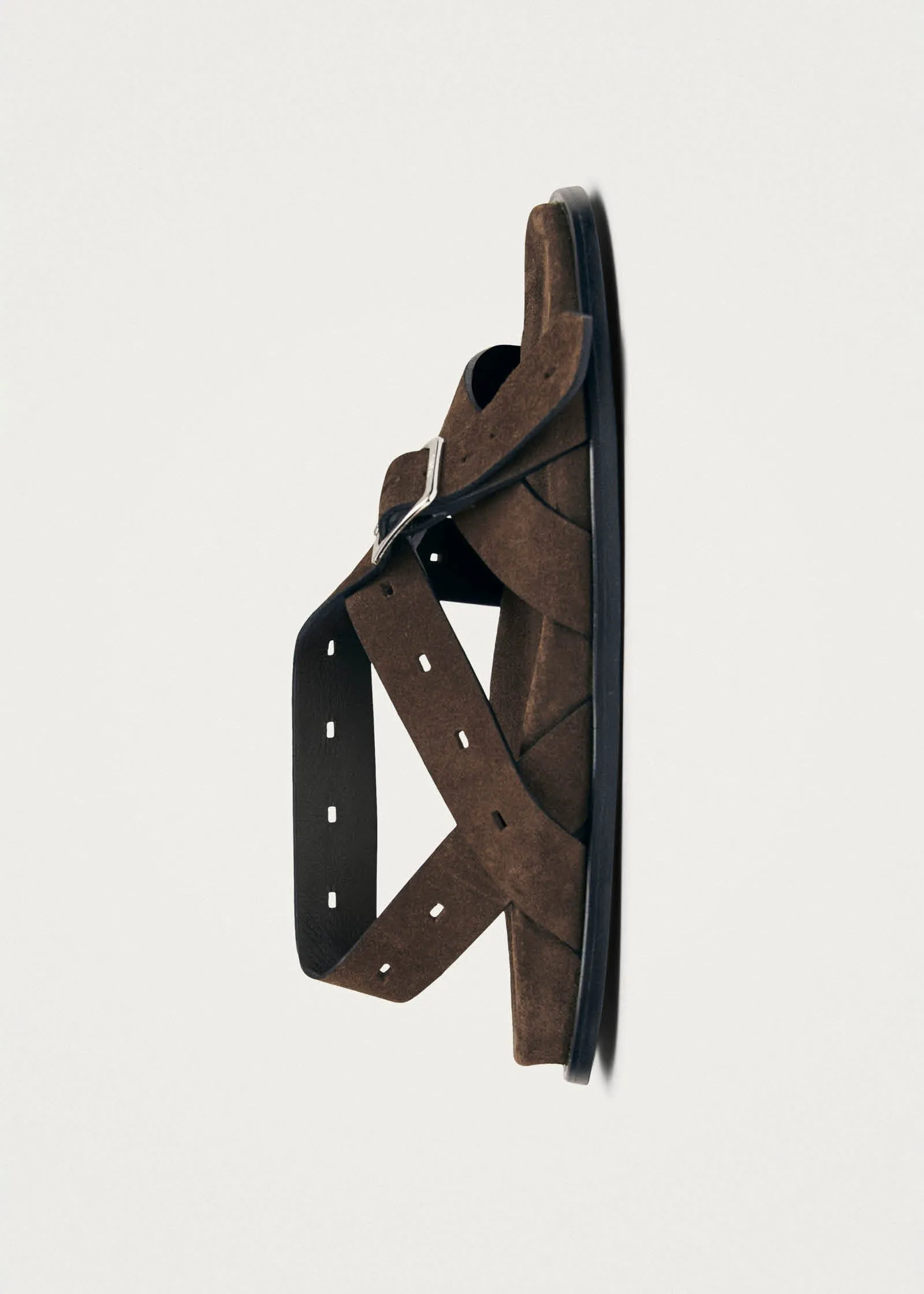 Broome Suede Brown Leather Sandals sold by Alohas product image thumbnail 4