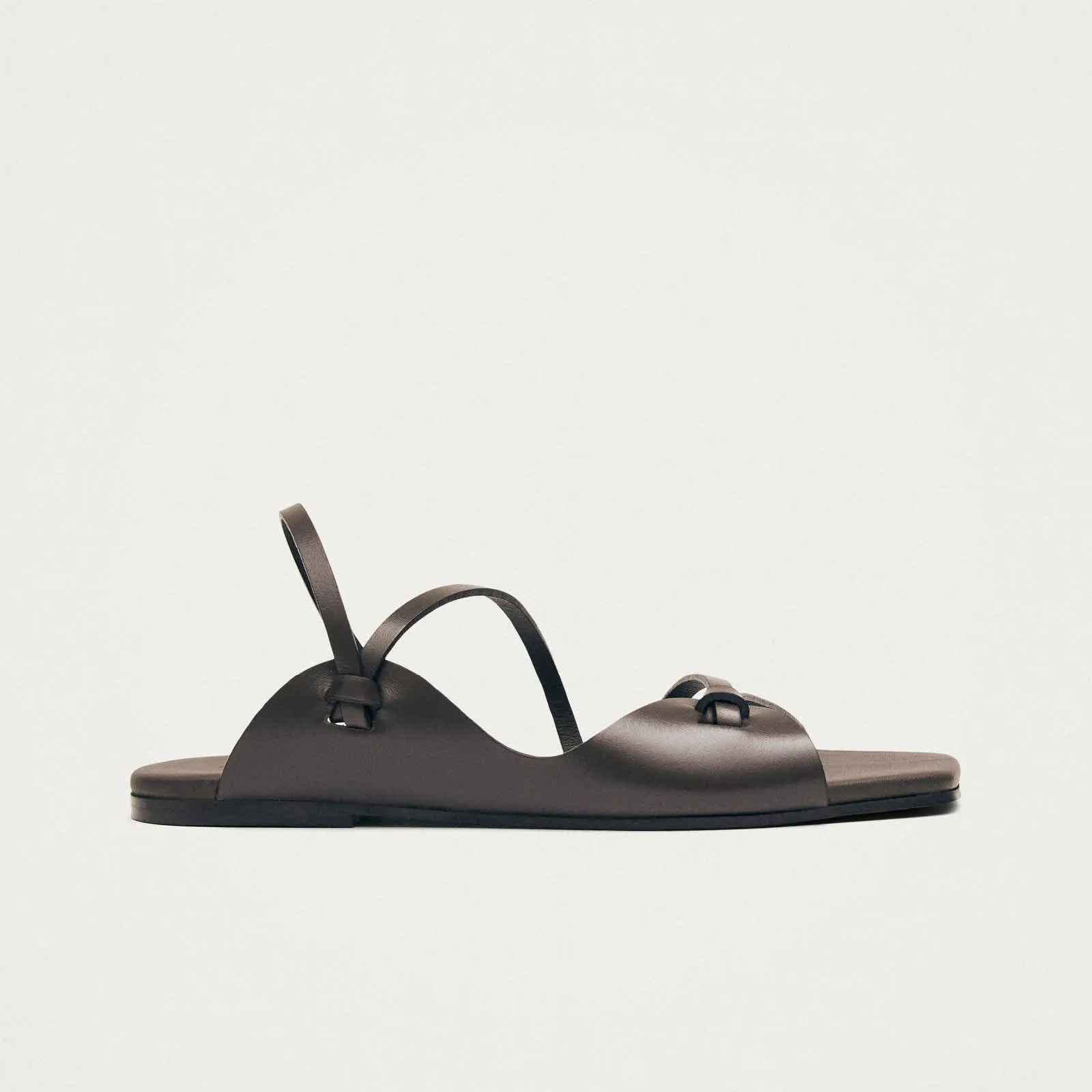 Minae Brown Leather Sandals sold by Alohas product image thumbnail 3