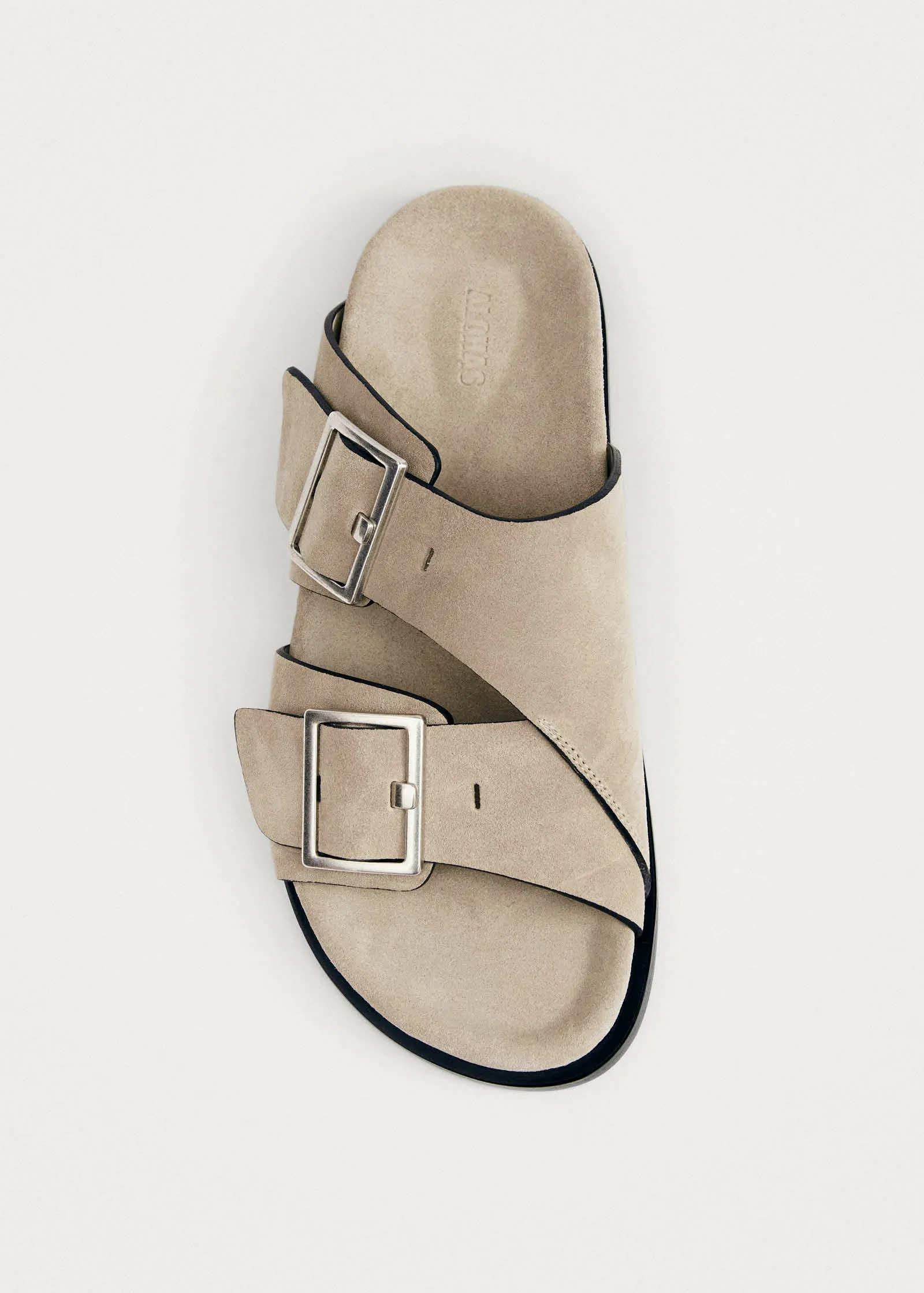 Alba Suede Beige Leather Sandals sold by Alohas product image thumbnail 5