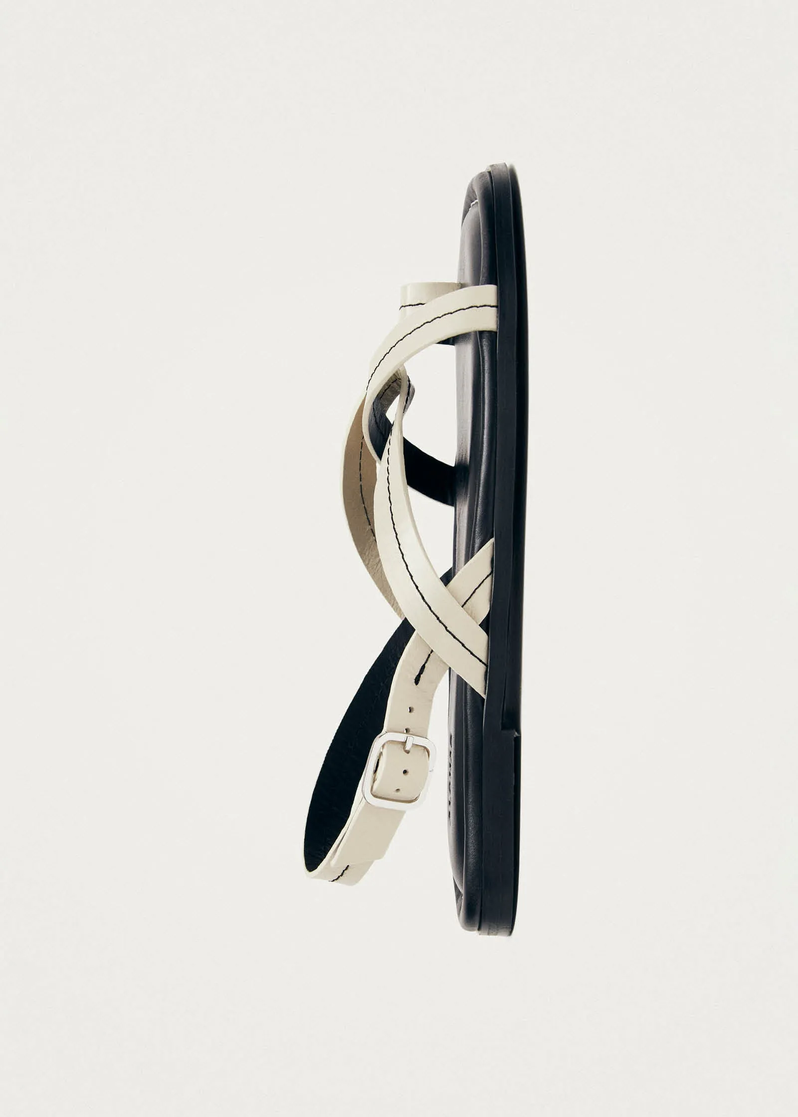 Isla Cream Leather Sandals sold by Alohas product image thumbnail 4