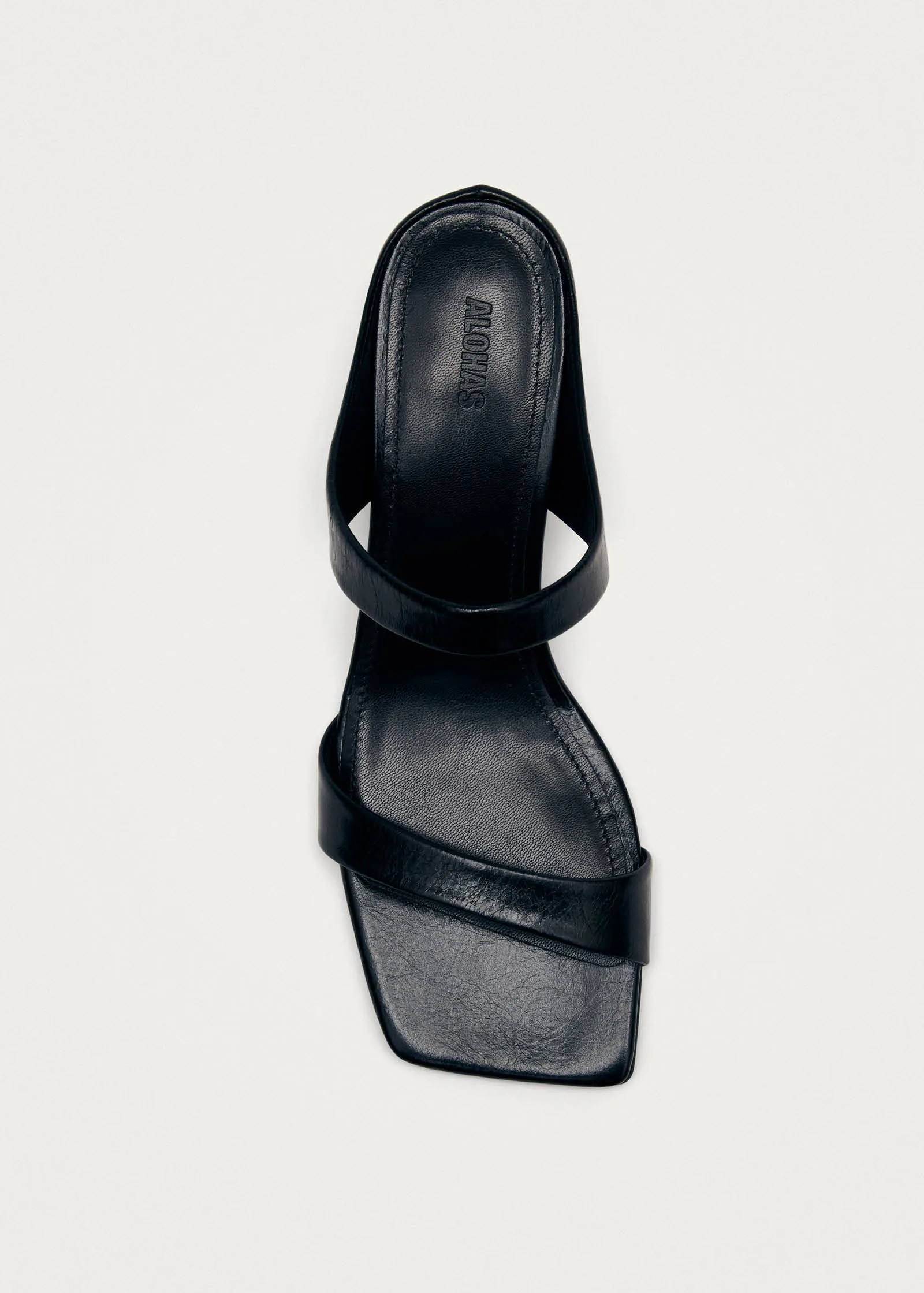 Alia Black Leather Sandals sold by Alohas product image thumbnail 5