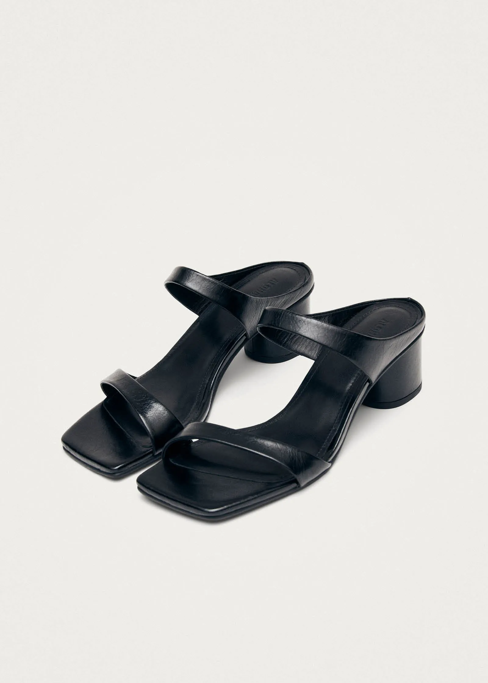 Alia Black Leather Sandals sold by Alohas product image thumbnail 2