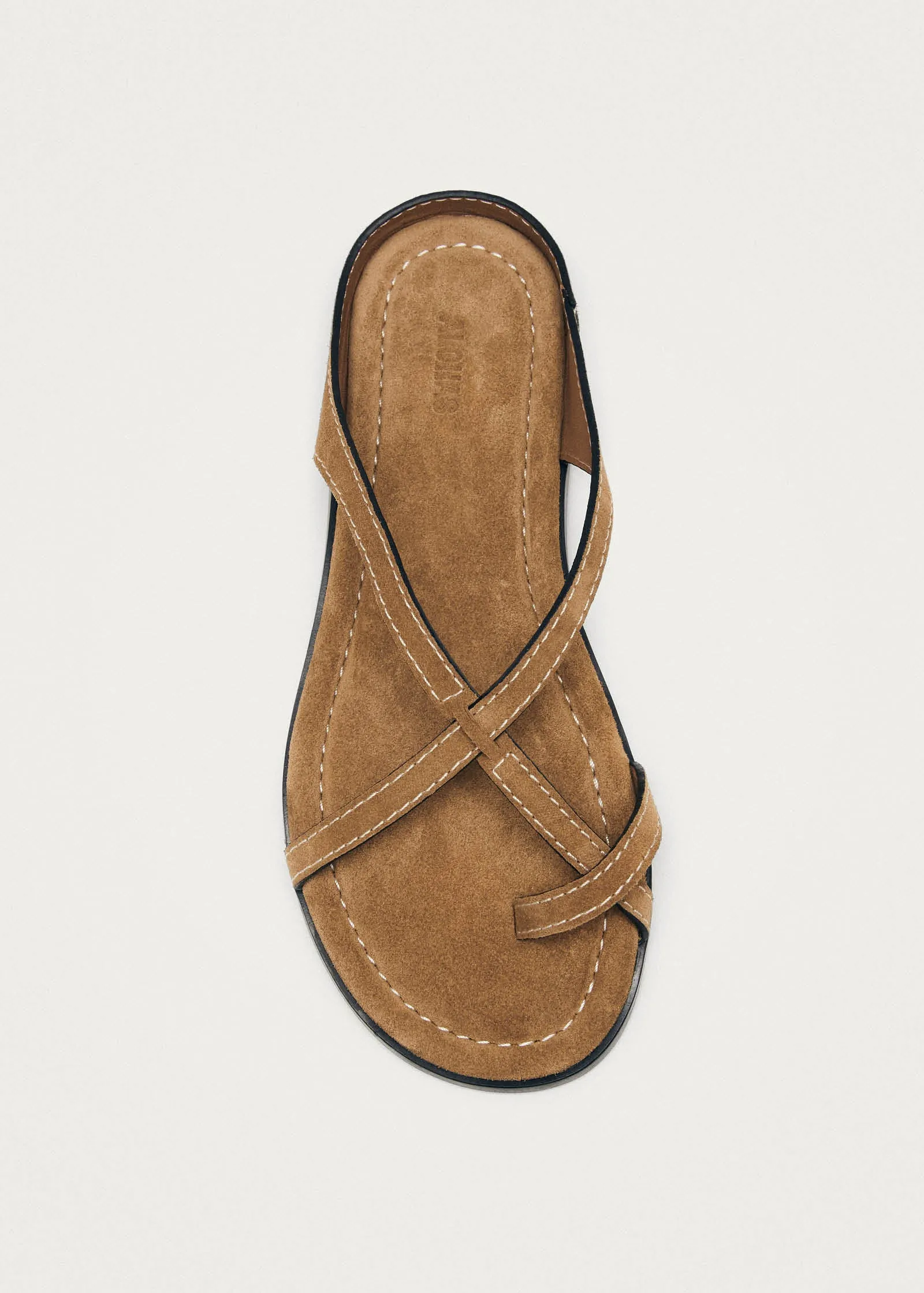 Pedra Suede Tan Leather Sandals sold by Alohas product image thumbnail 5