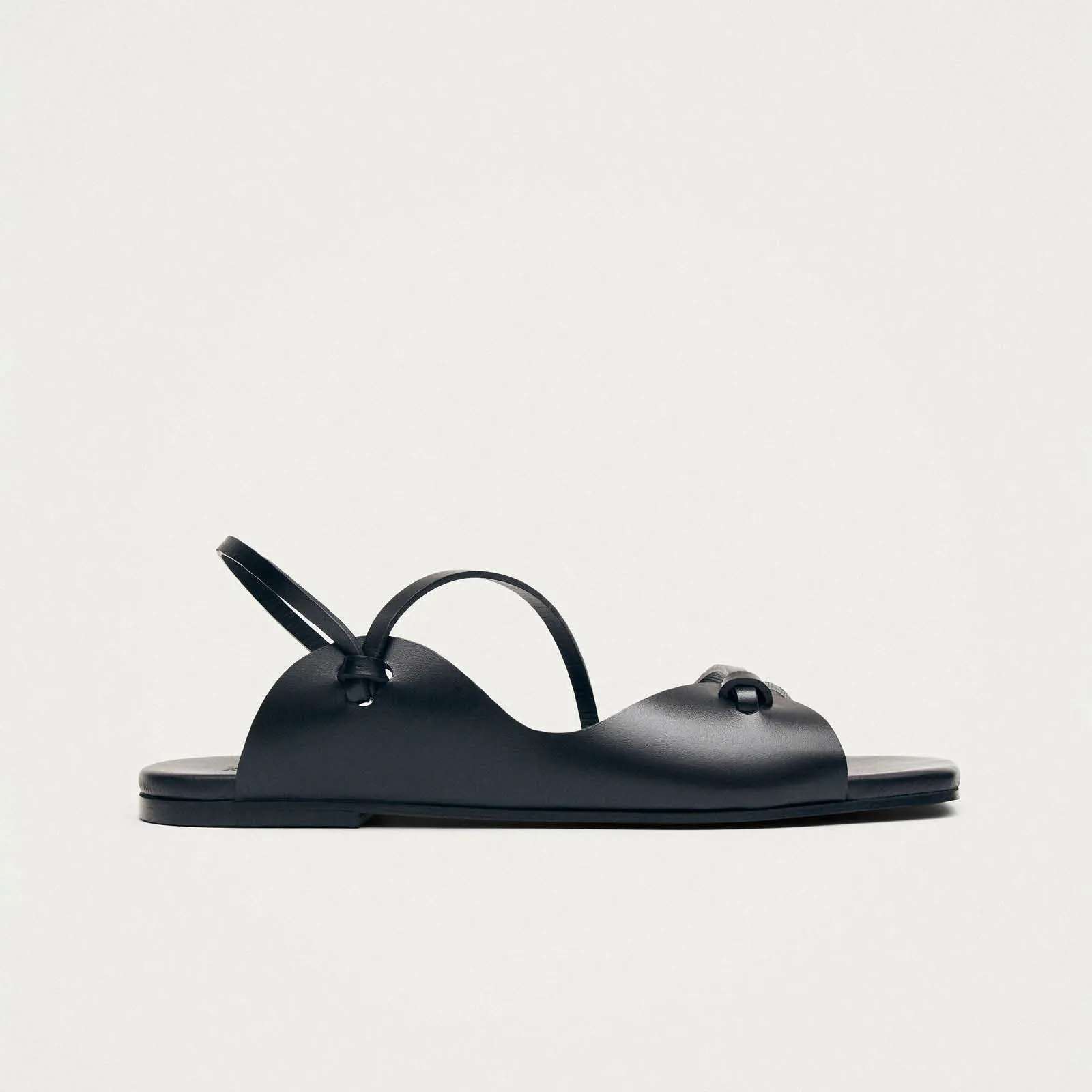 Minae Black Leather Sandals sold by Alohas product image thumbnail 3