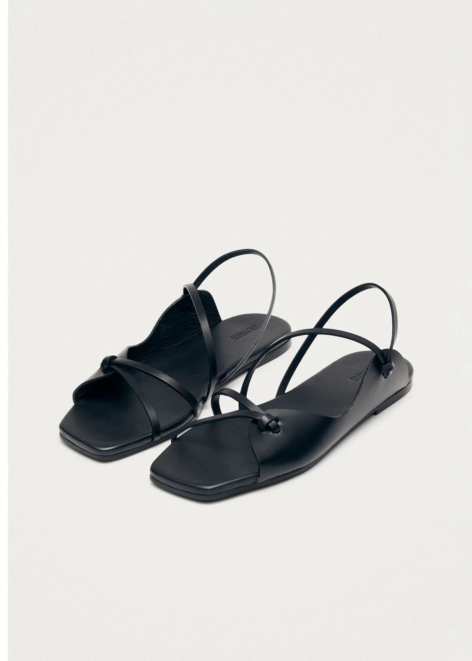 Minae Black Leather Sandals sold by Alohas product image thumbnail 2