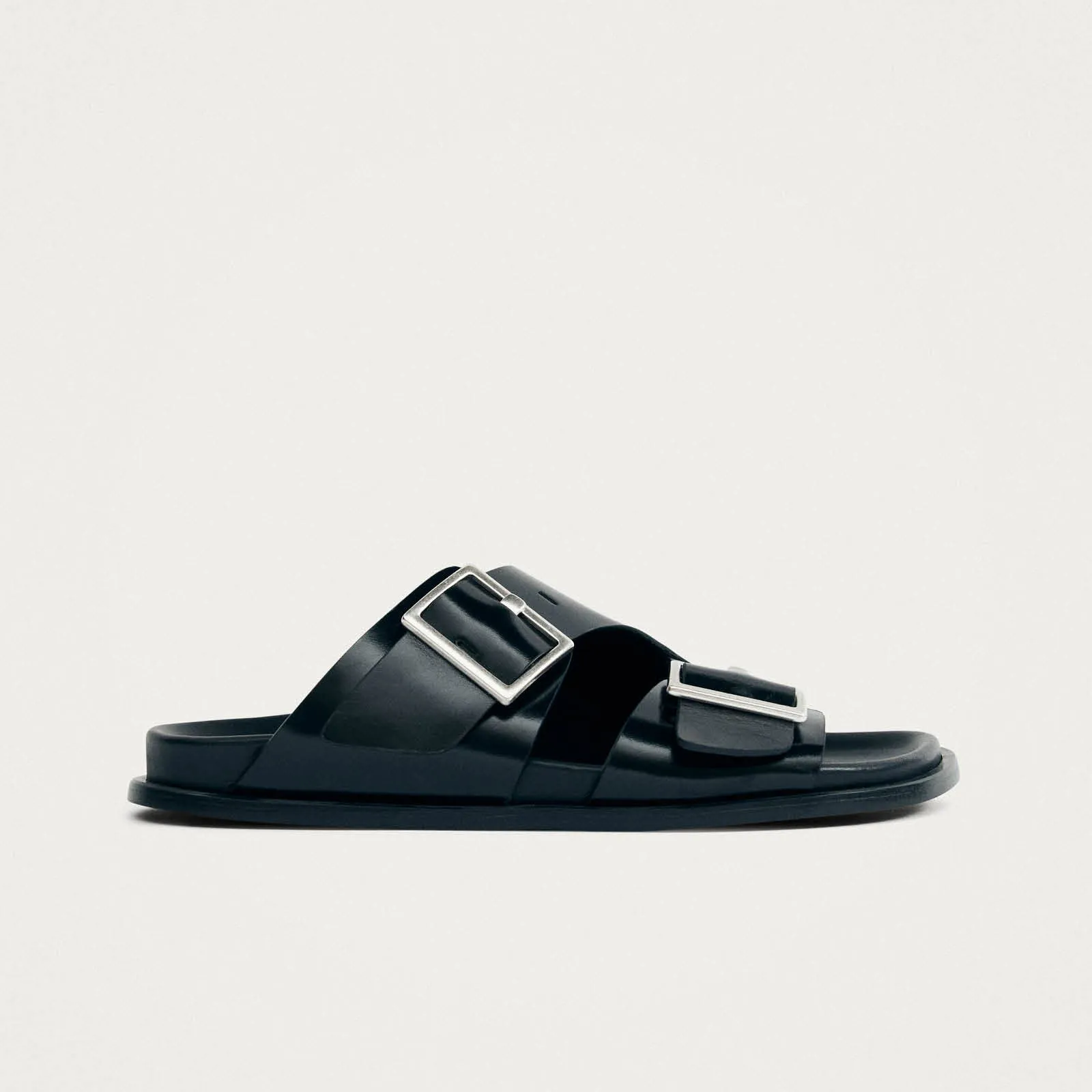 Alba Black Leather Sandals sold by Alohas product image thumbnail 3