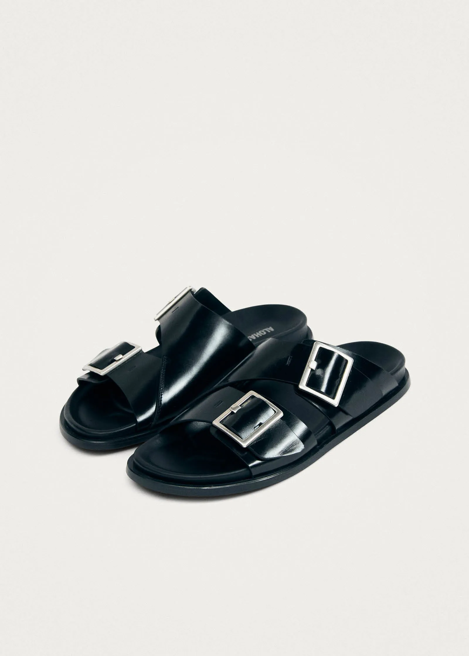 Alba Black Leather Sandals sold by Alohas product image thumbnail 2