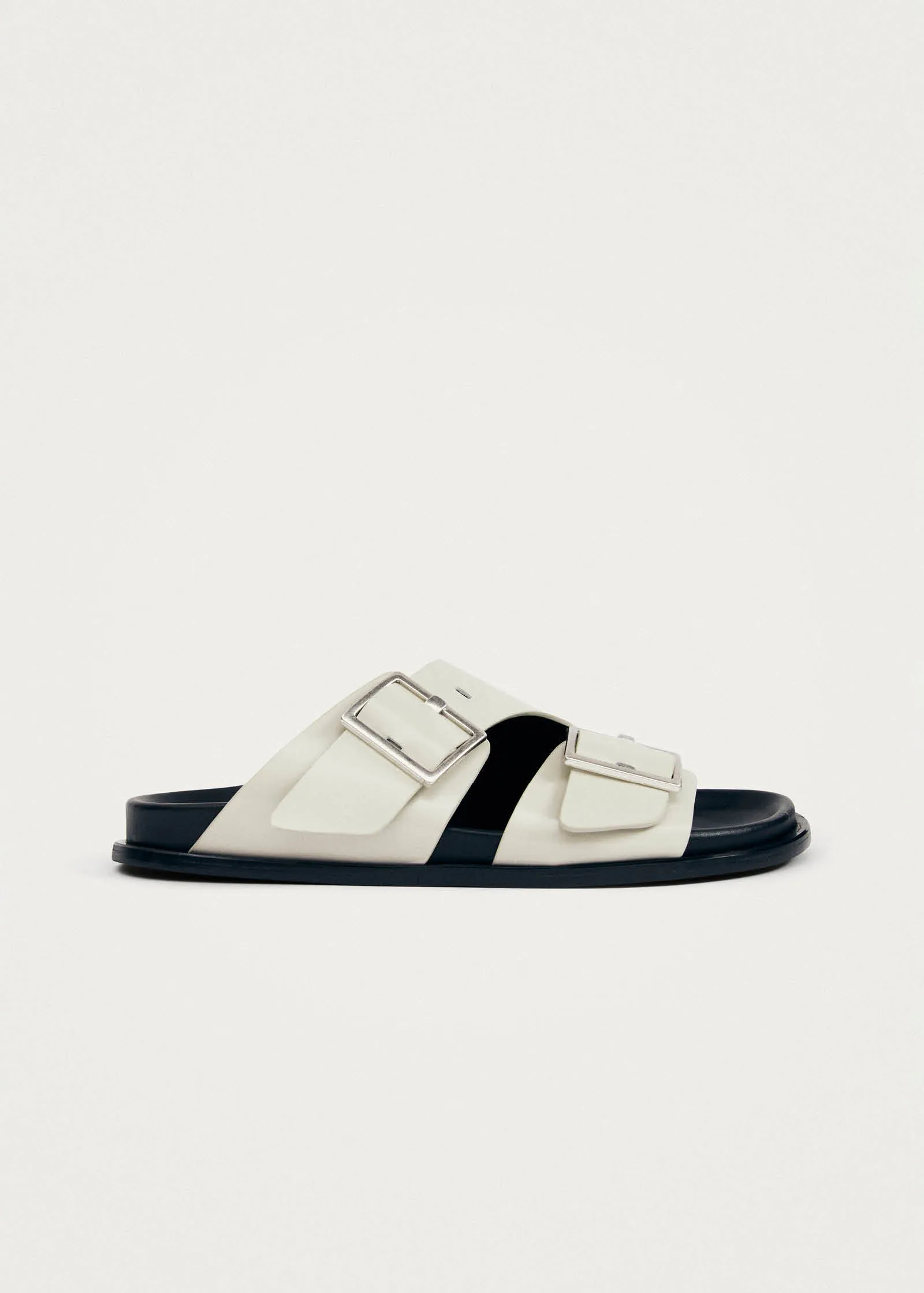 Alba Cream Leather Sandals sold by Alohas