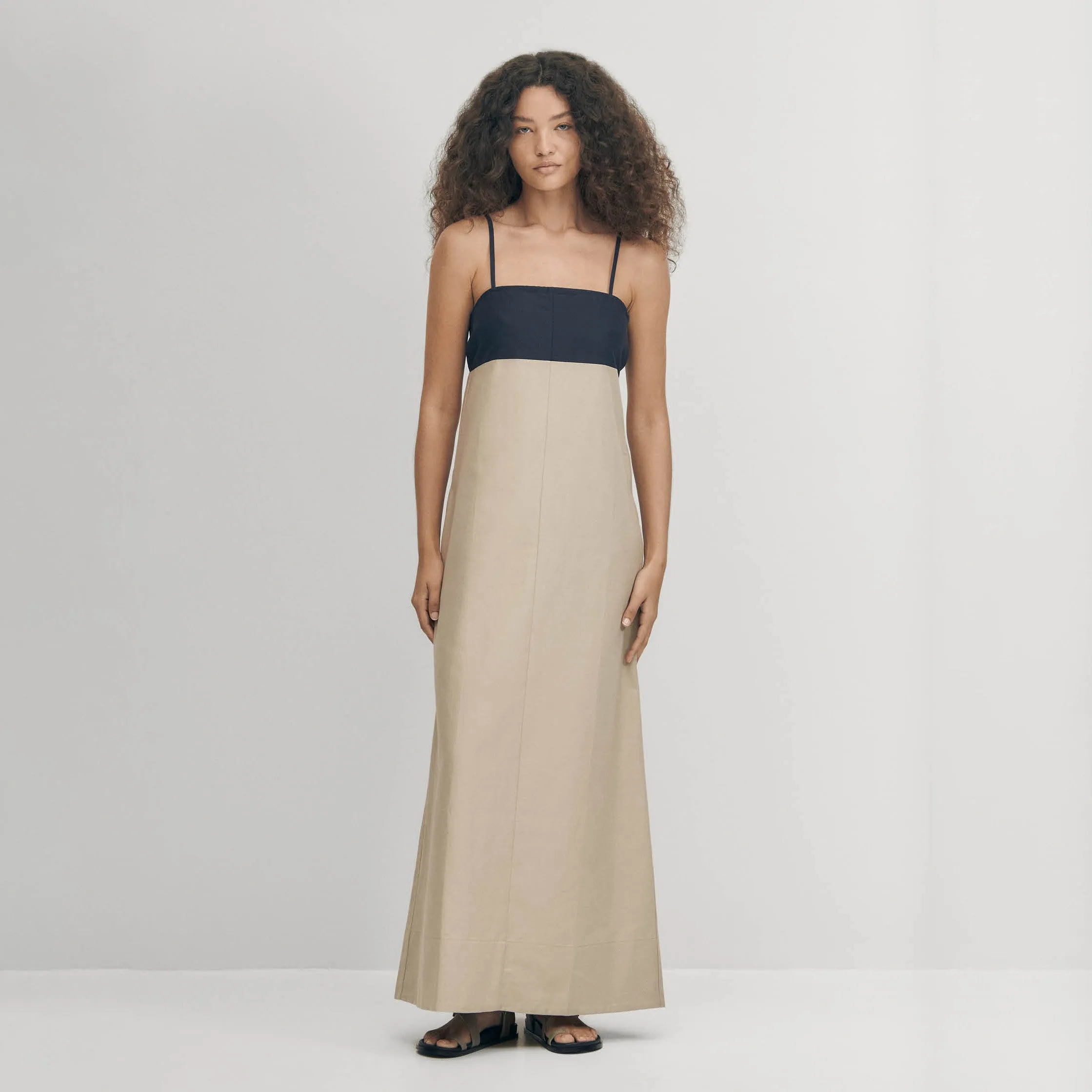 Alana Bicolor Navy Cream Dress sold by Alohas product image thumbnail 3