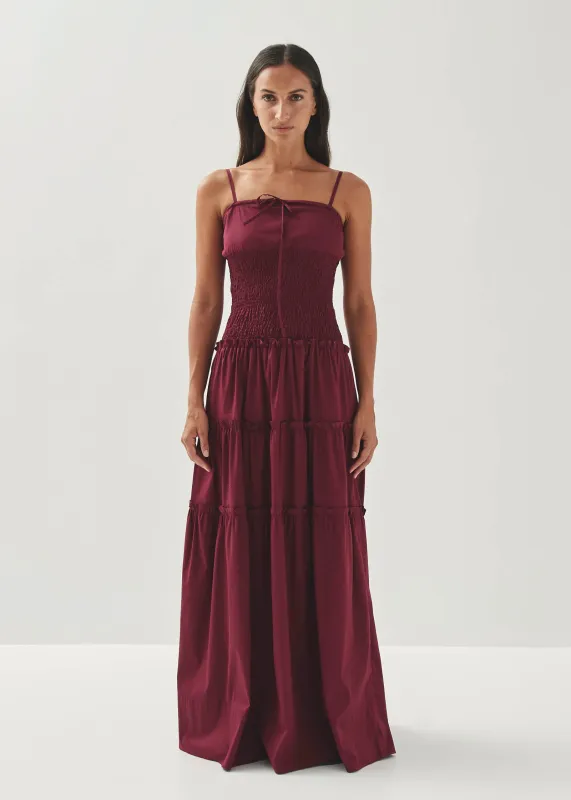 Masami Burgundy Dress made by Alohas