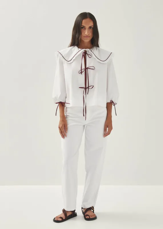 Airi White Blouse made by Alohas