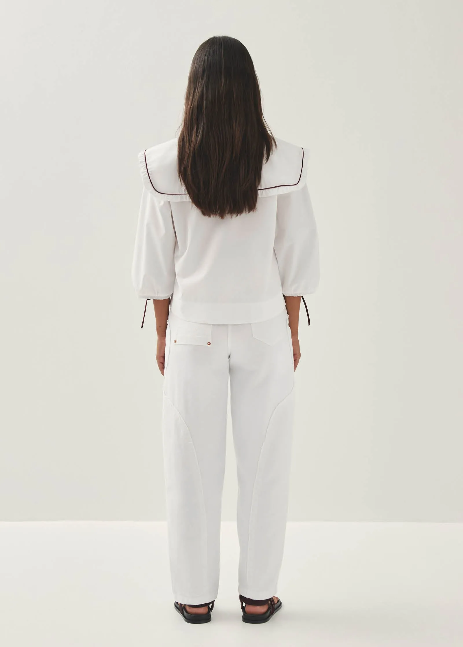 Airi White Blouse sold by Alohas product image thumbnail 4