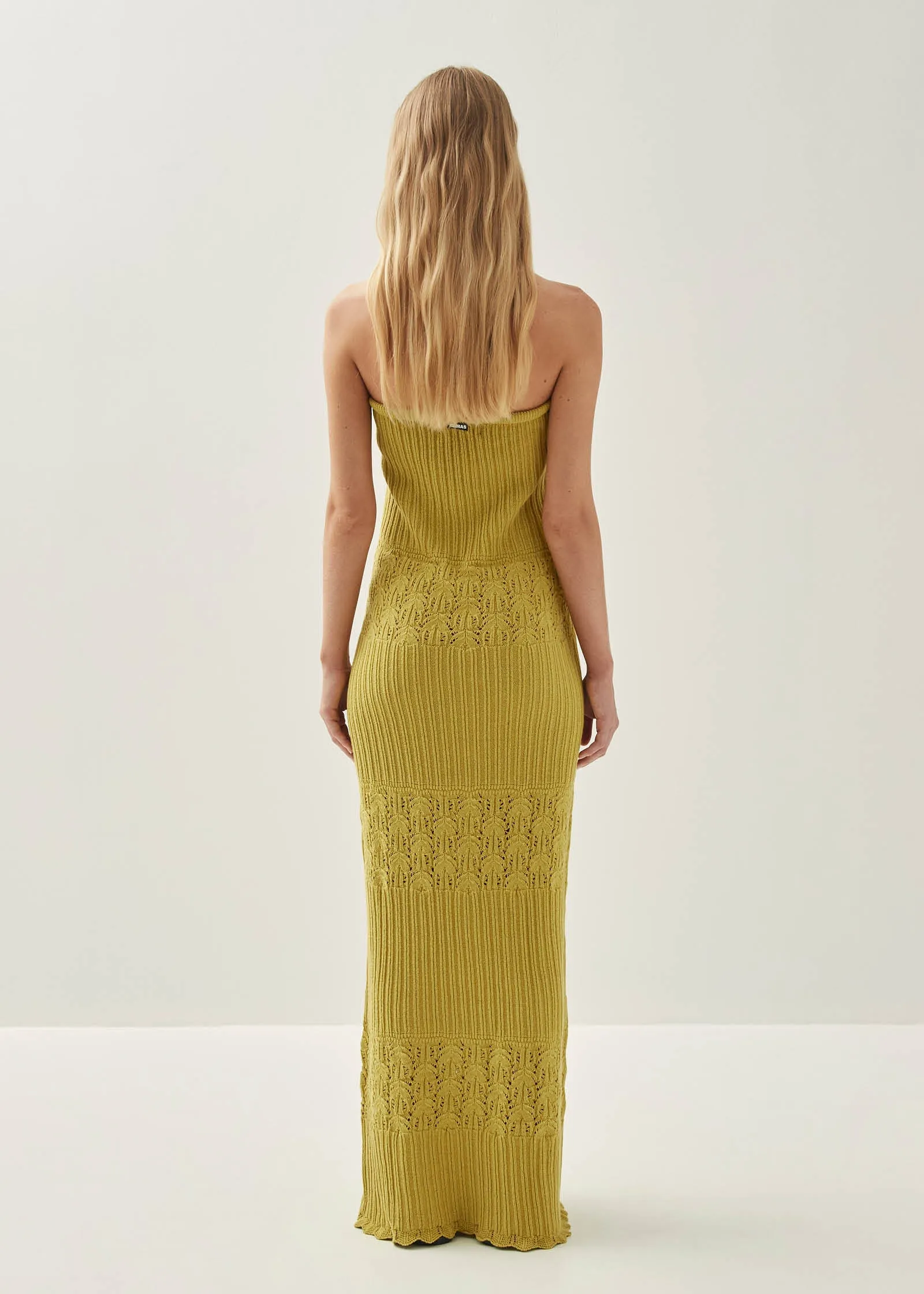 Olenka Lime Tricot Dress sold by Alohas product image thumbnail 2