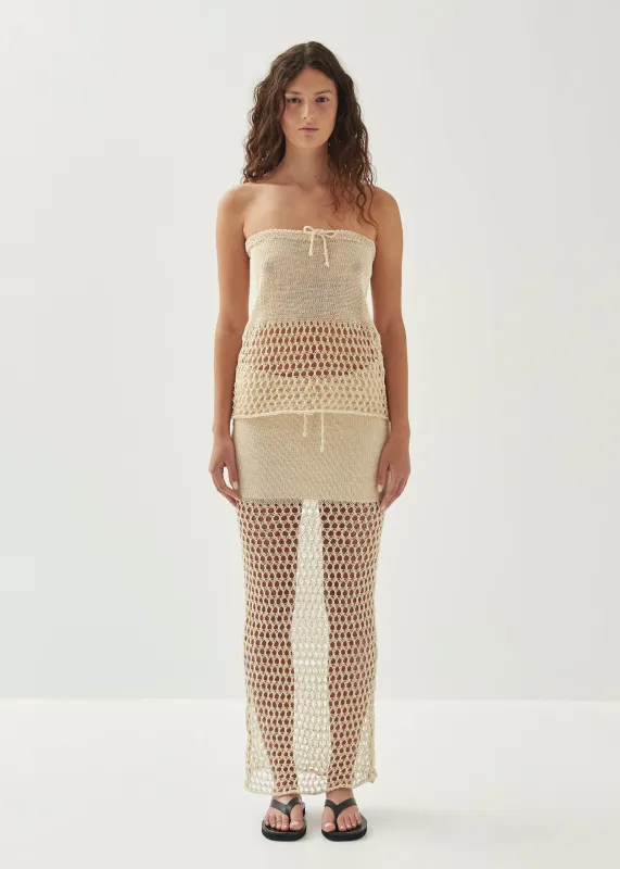 Fabiola Ecru Tricot Top sold by Alohas