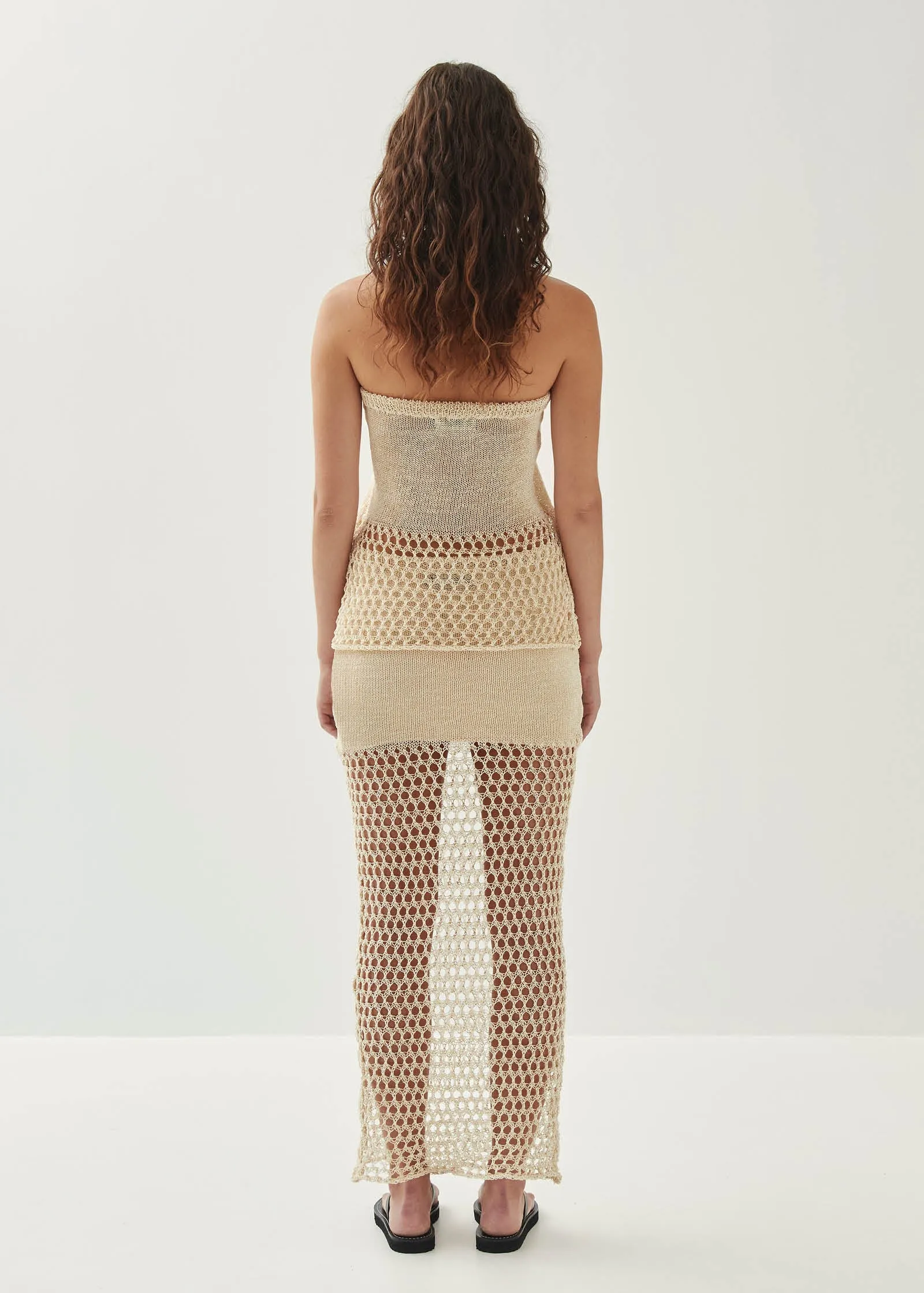 Elea Ecru Tricot Skirt sold by Alohas product image thumbnail 2