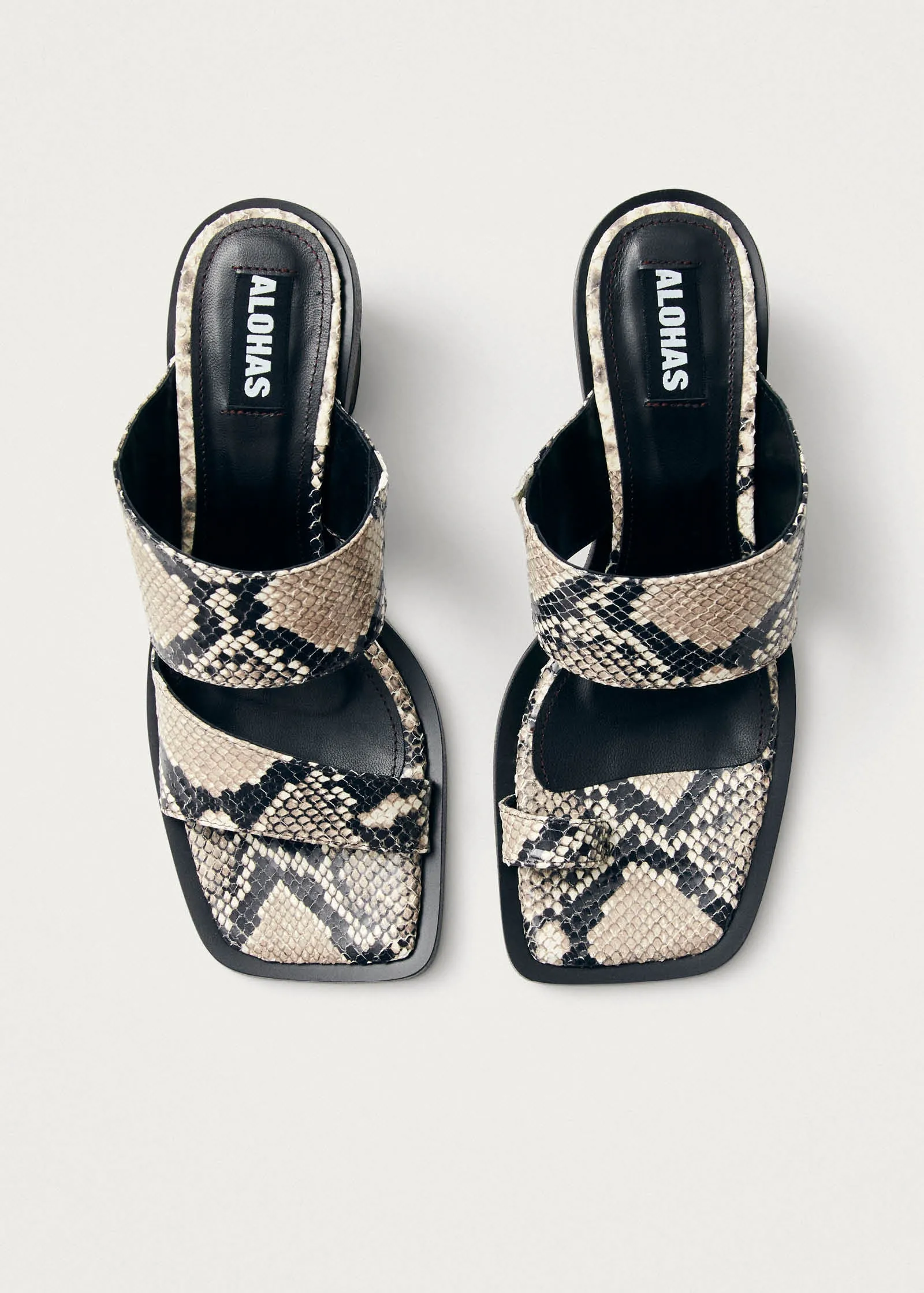 Gabin Indo Cream Leather Sandals sold by Alohas product image thumbnail 4