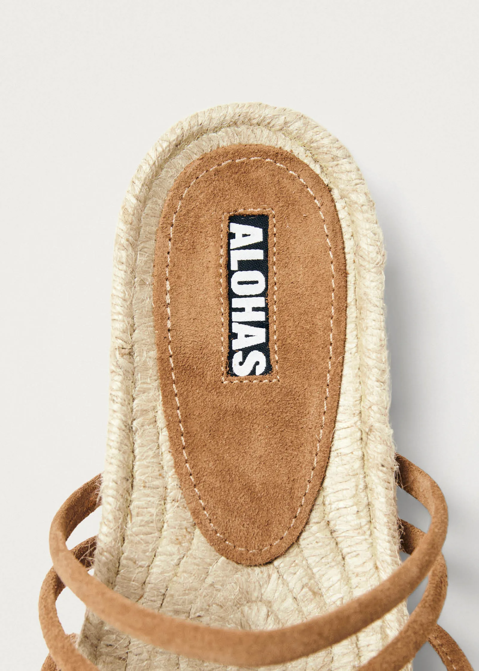 Rayna Suede Tan Leather Sandals sold by Alohas product image thumbnail 5