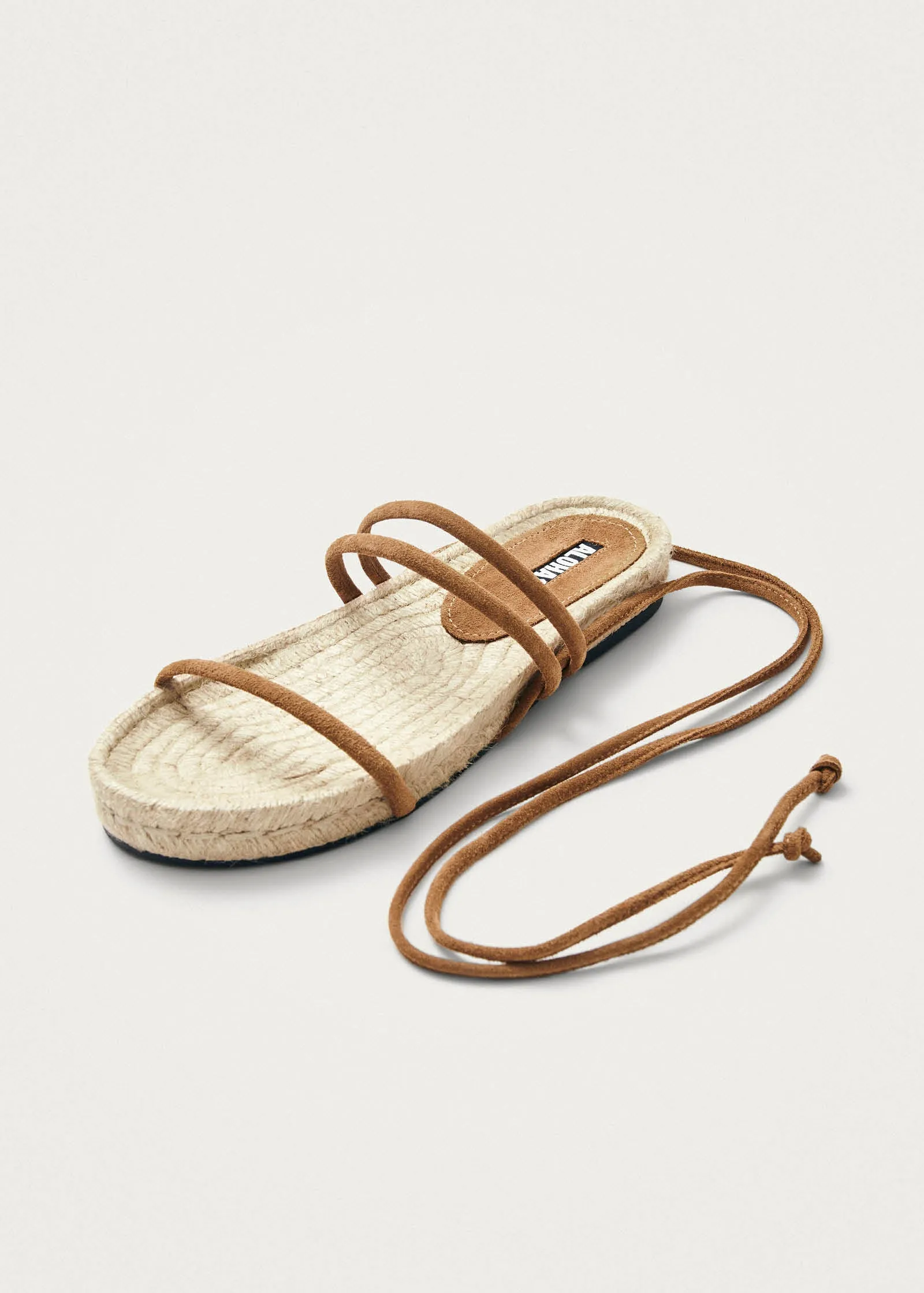 Rayna Suede Tan Leather Sandals sold by Alohas product image thumbnail 2