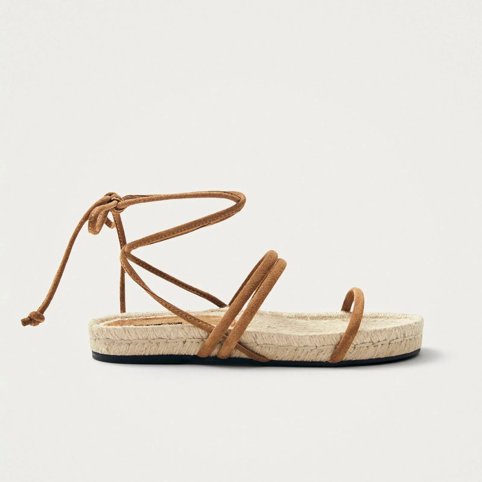 Rayna Suede Tan Leather Sandals sold by Alohas product image thumbnail 3