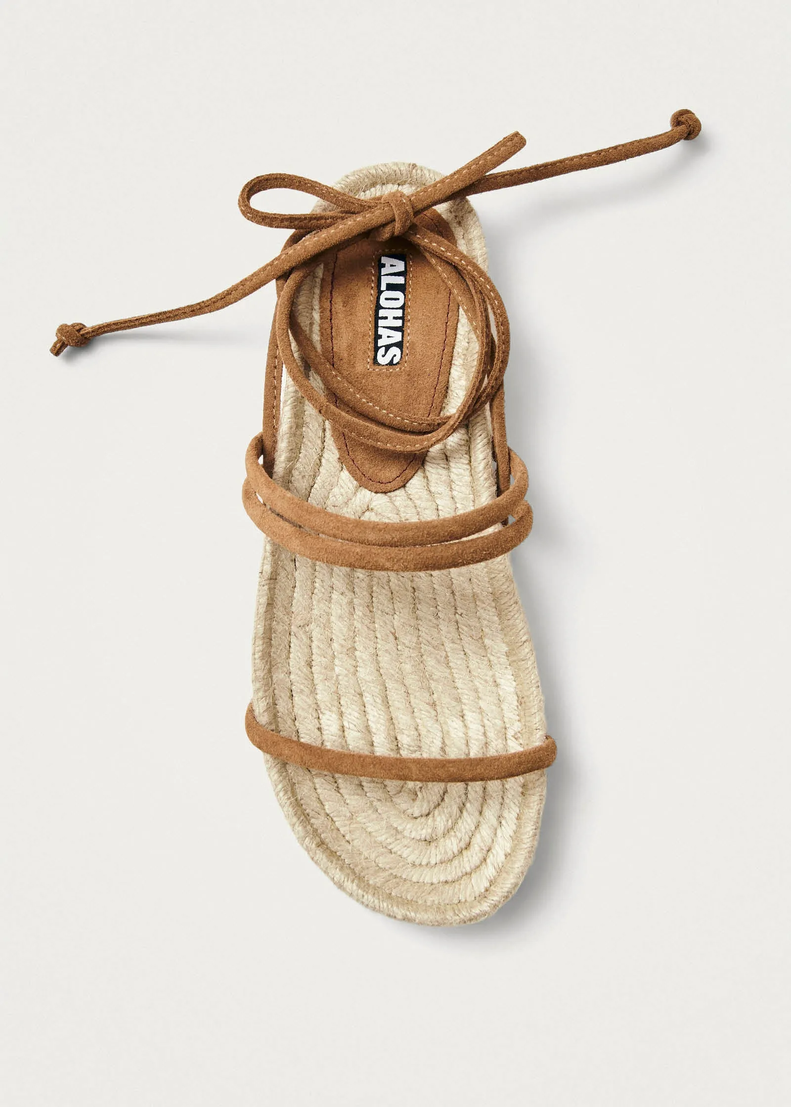 Rayna Suede Tan Leather Sandals sold by Alohas product image thumbnail 4