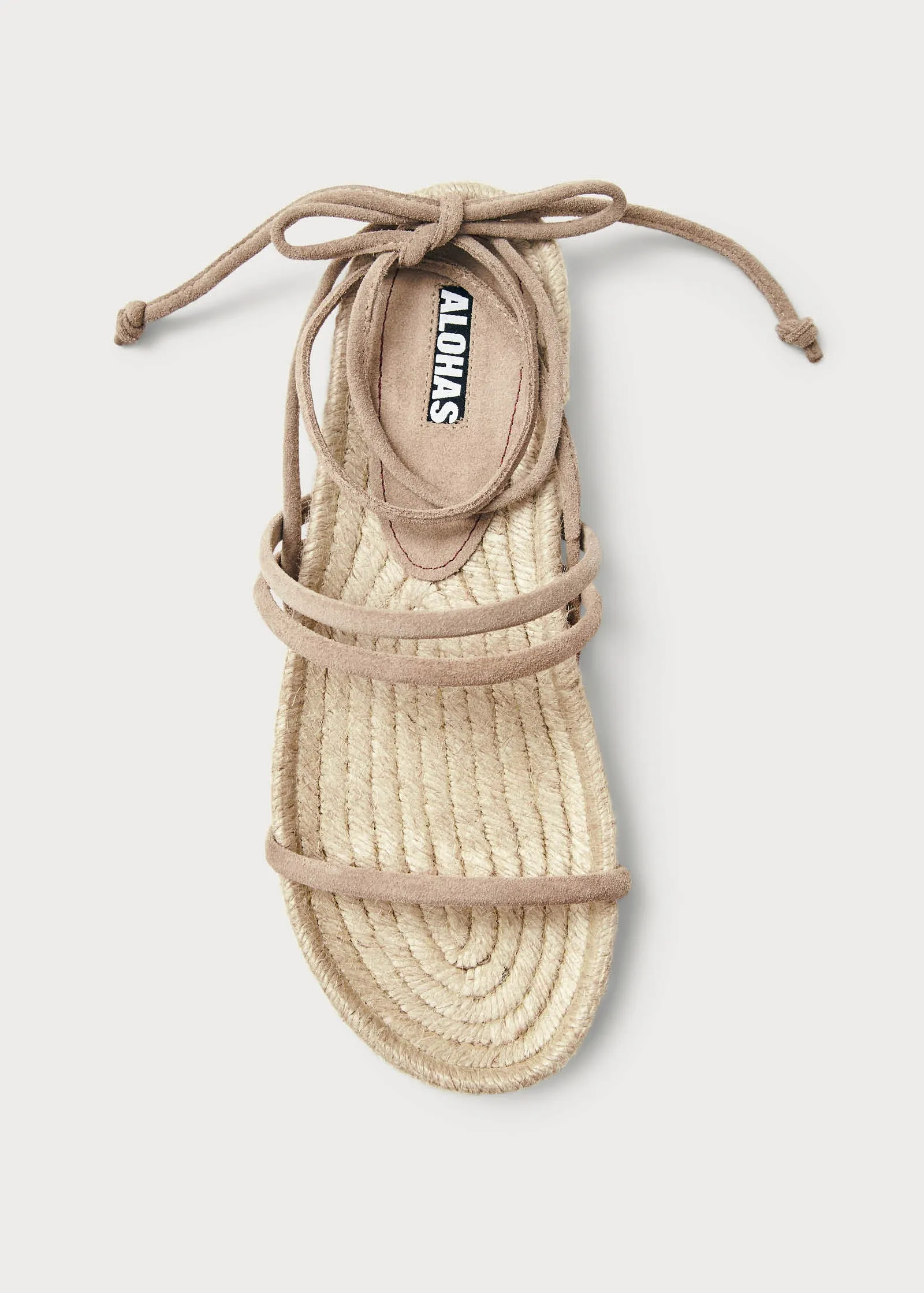 Rayna Suede Beige Leather Sandals sold by Alohas product image thumbnail 4