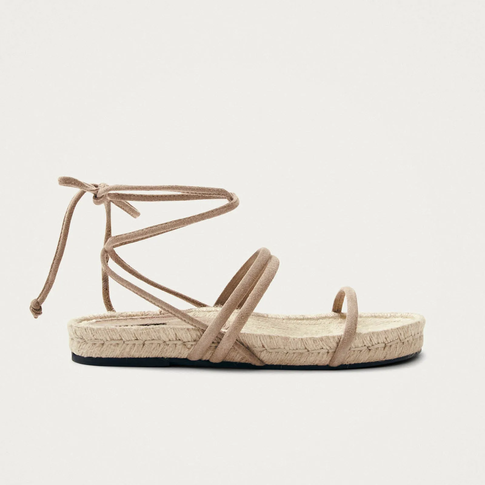 Rayna Suede Beige Leather Sandals sold by Alohas product image thumbnail 3