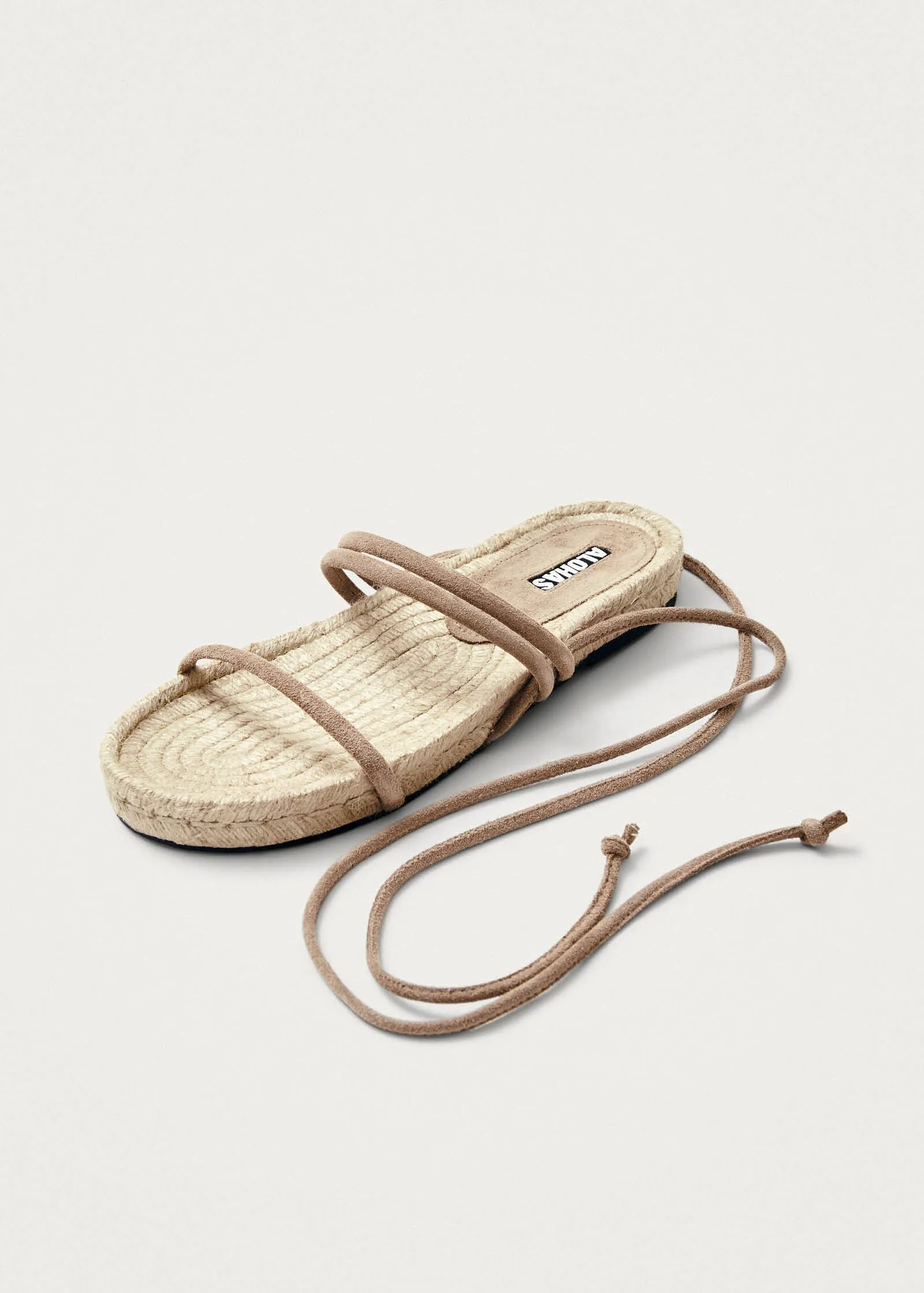 Rayna Suede Beige Leather Sandals sold by Alohas product image thumbnail 2
