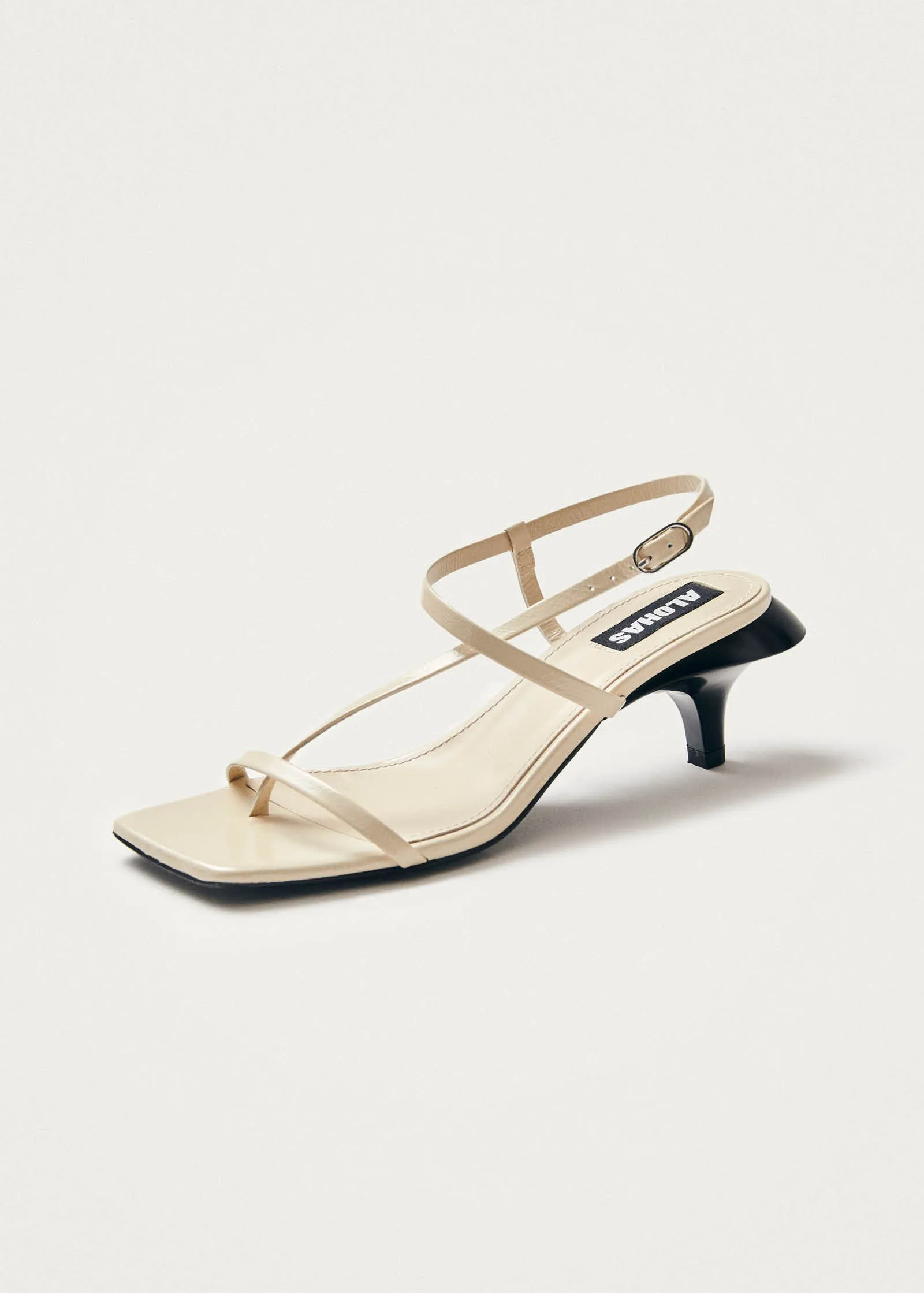 Magali Onix Cream Leather Sandals sold by Alohas product image thumbnail 4