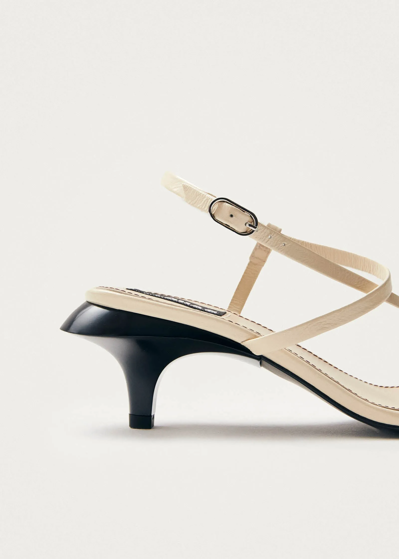 Magali Onix Cream Leather Sandals sold by Alohas product image thumbnail 5