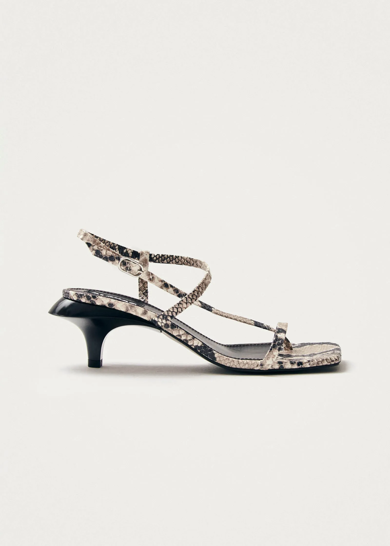 Magali Indo Cream Leather Sandals sold by Alohas