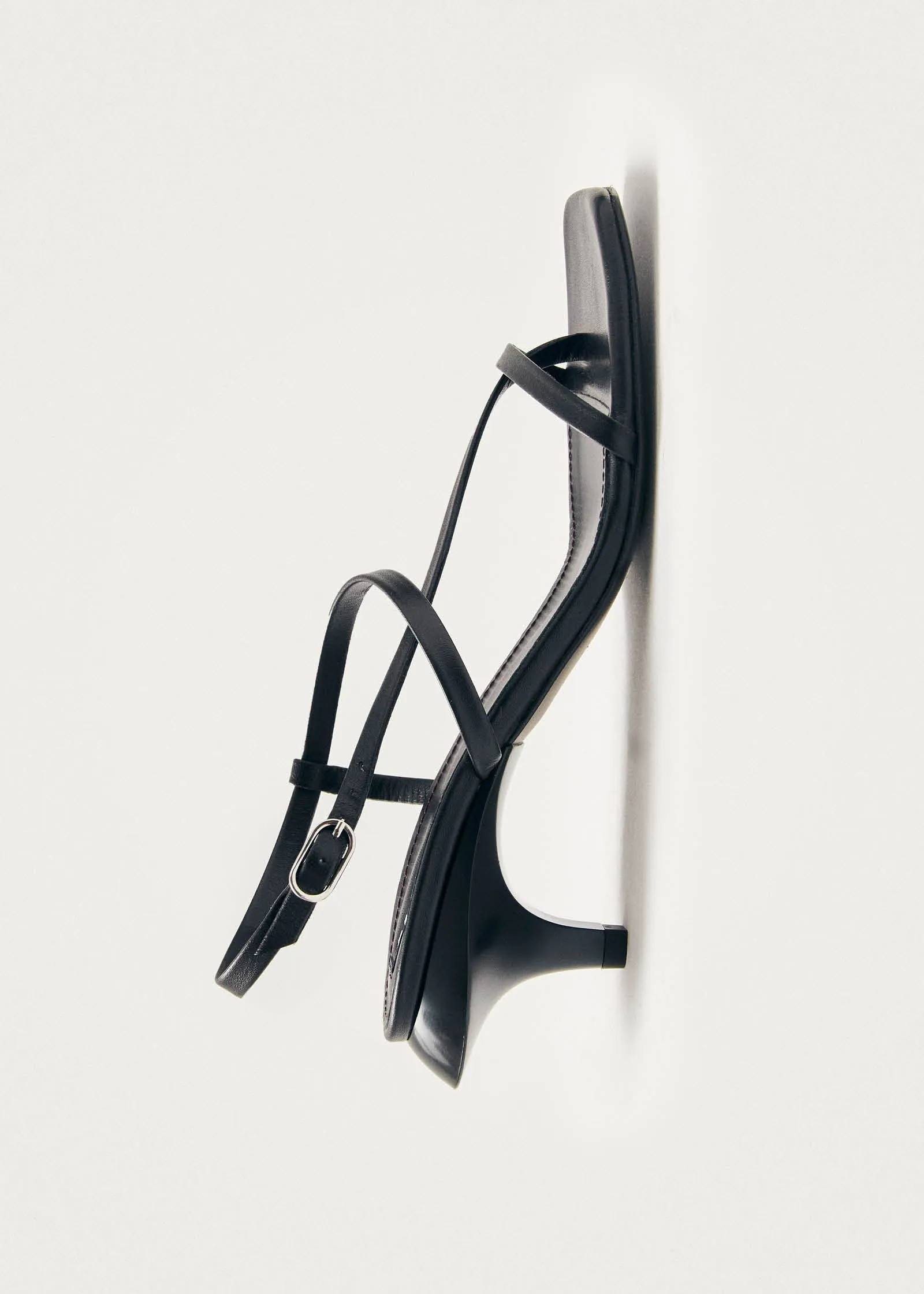 Magali Black Leather Sandals sold by Alohas product image thumbnail 4