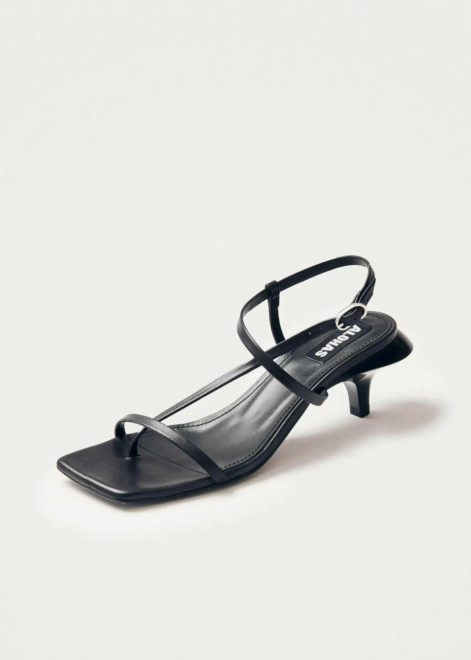 Magali Black Leather Sandals sold by Alohas product image thumbnail 2
