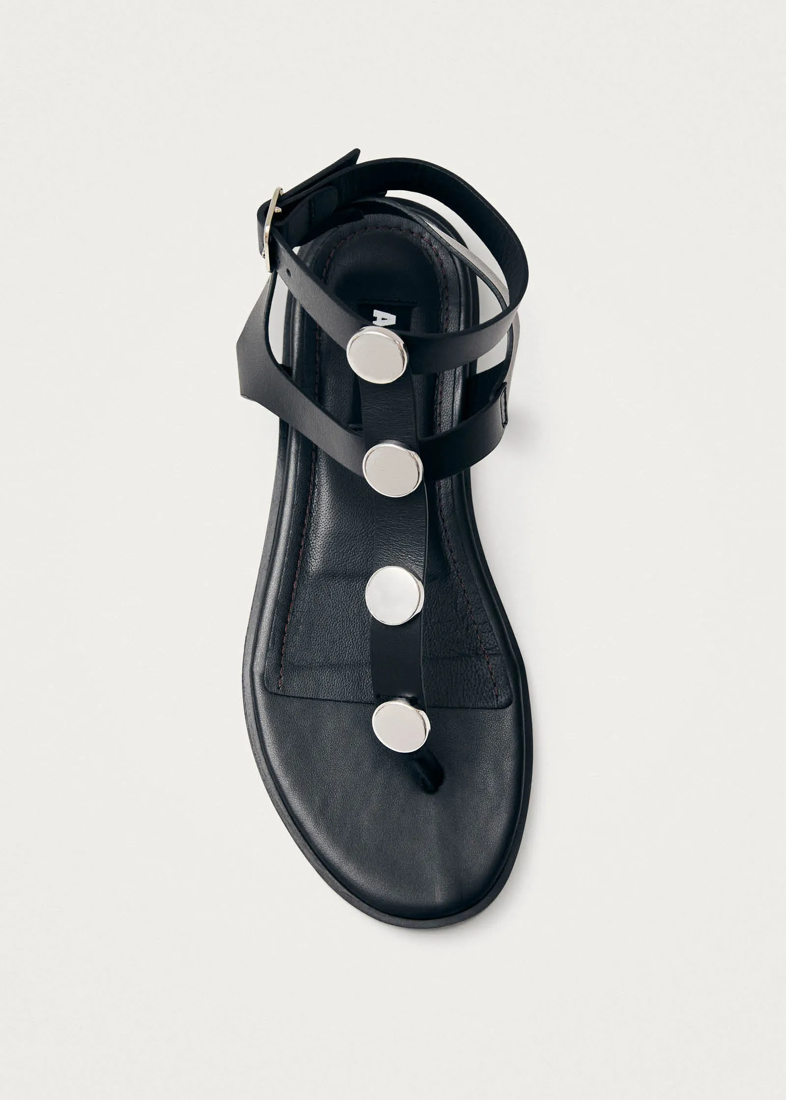 Xena Black Leather Sandals sold by Alohas product image thumbnail 5